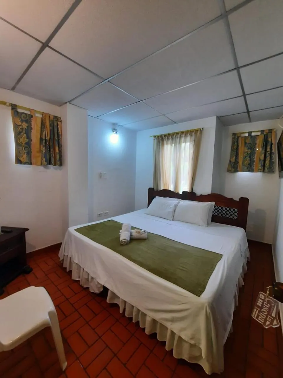 Bed in Ecohotel La Casona Pereira