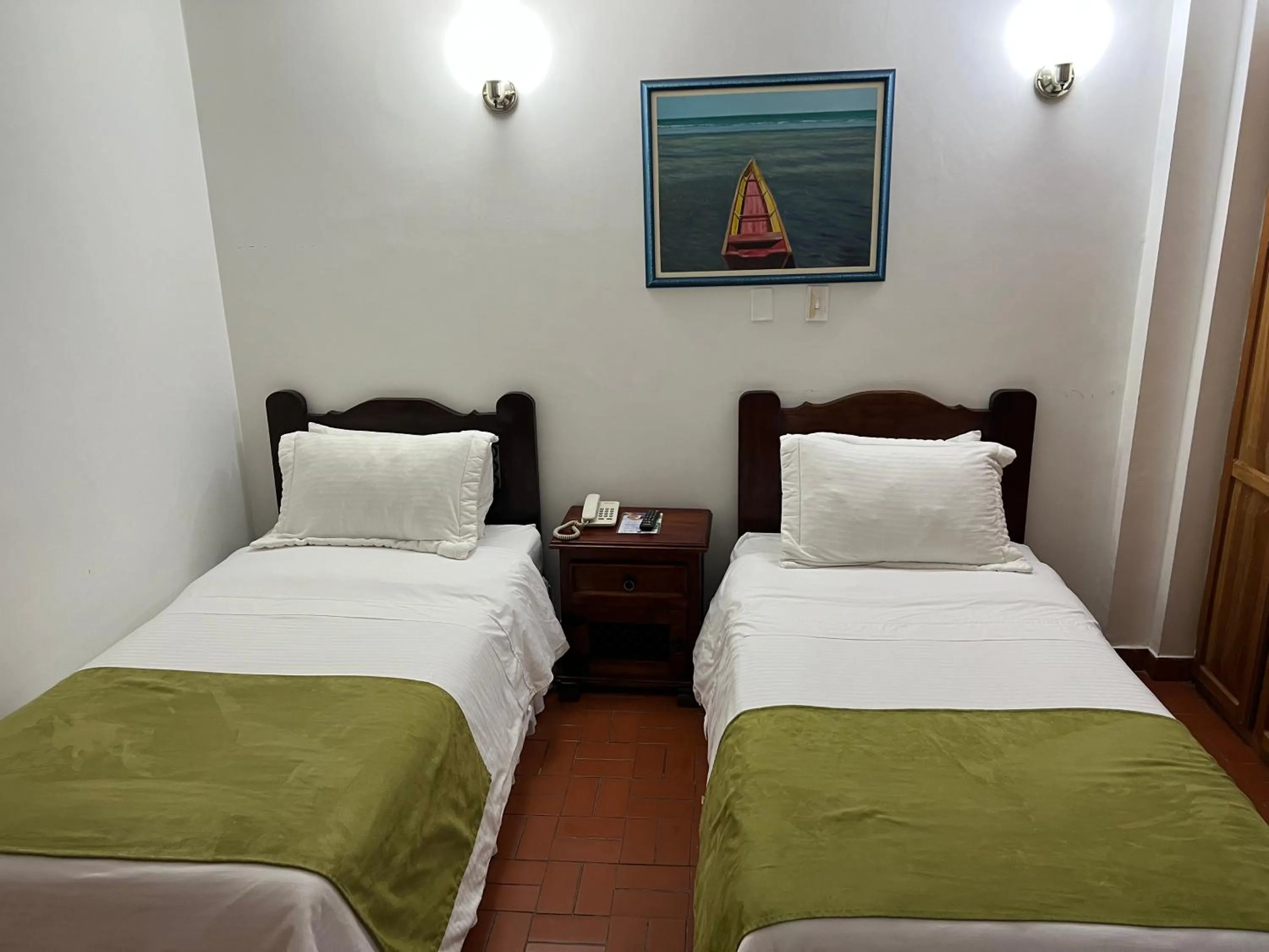 Bed in Ecohotel La Casona Pereira