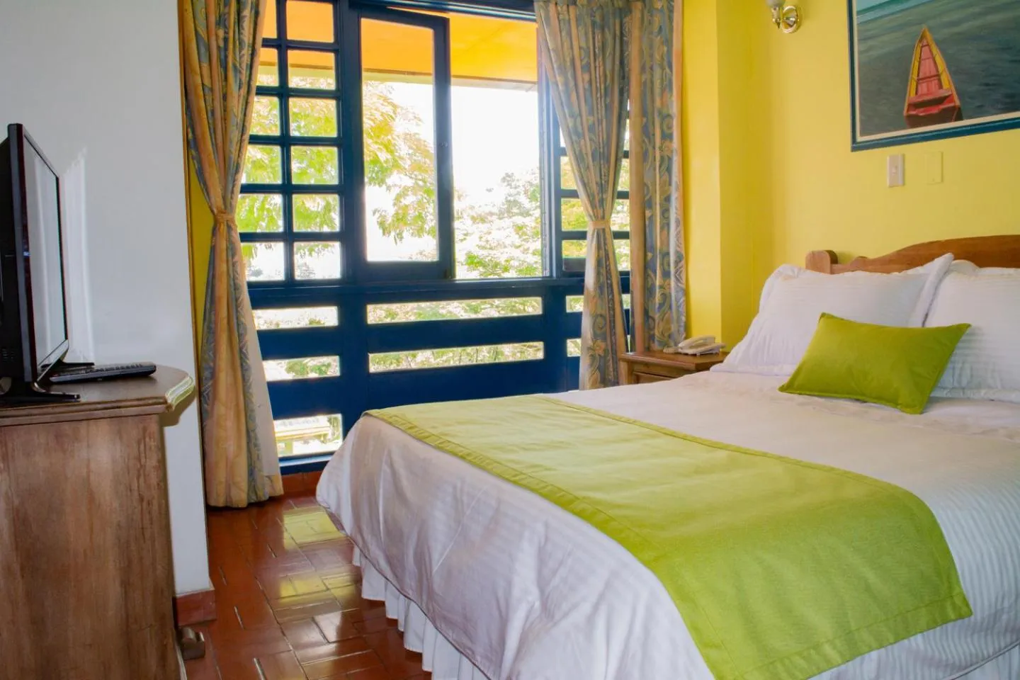 Bed in Ecohotel La Casona Pereira
