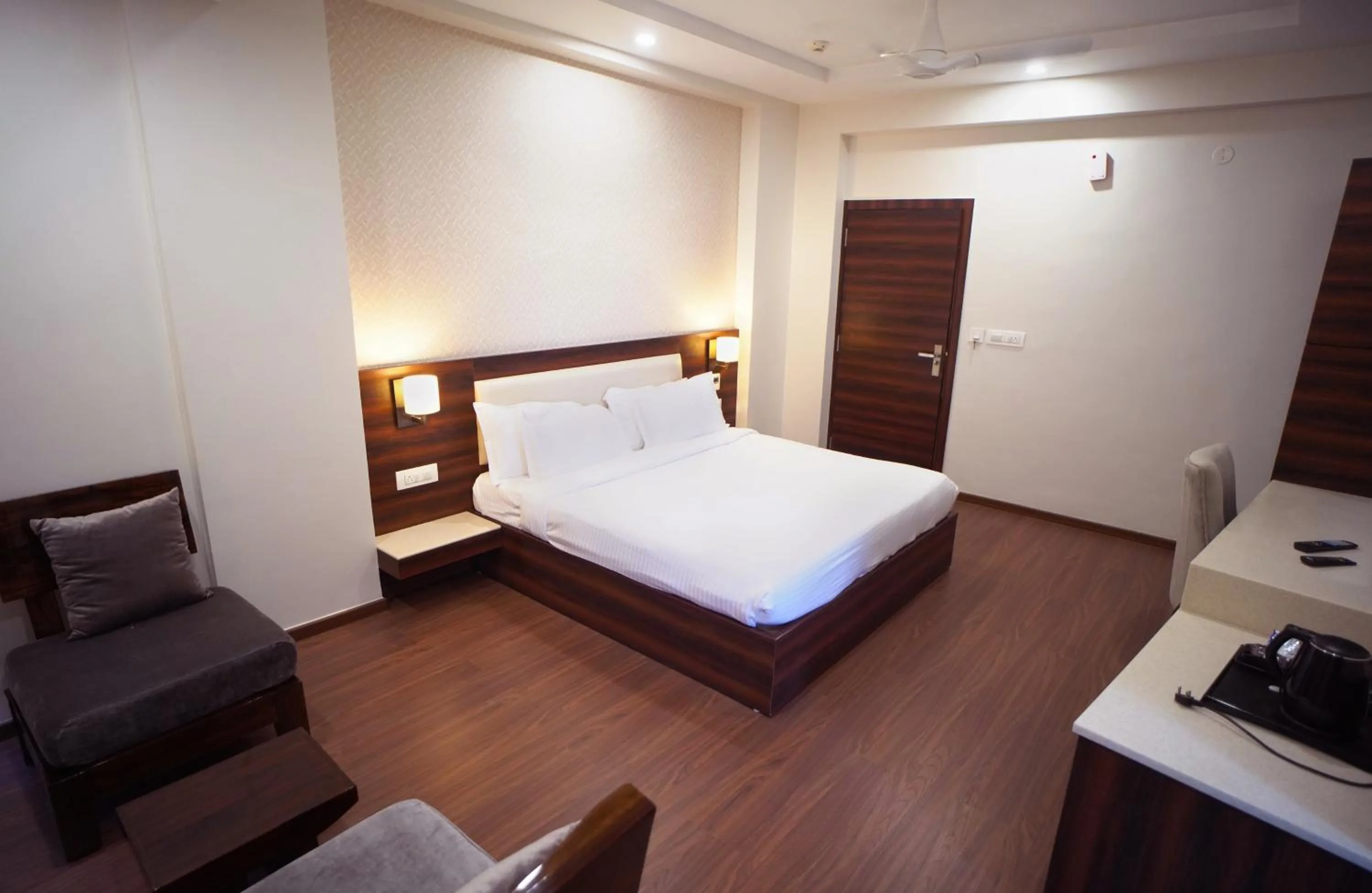 Photo of the whole room, Bed in Sai Maa Hotel & Residency