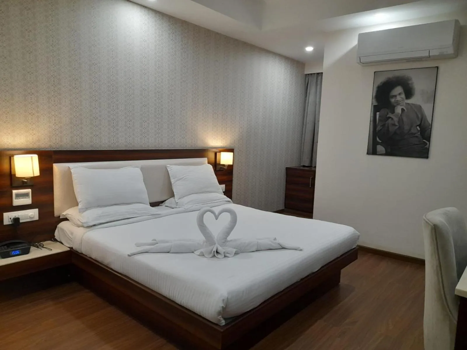 towels, Bed in Sai Maa Hotel & Residency