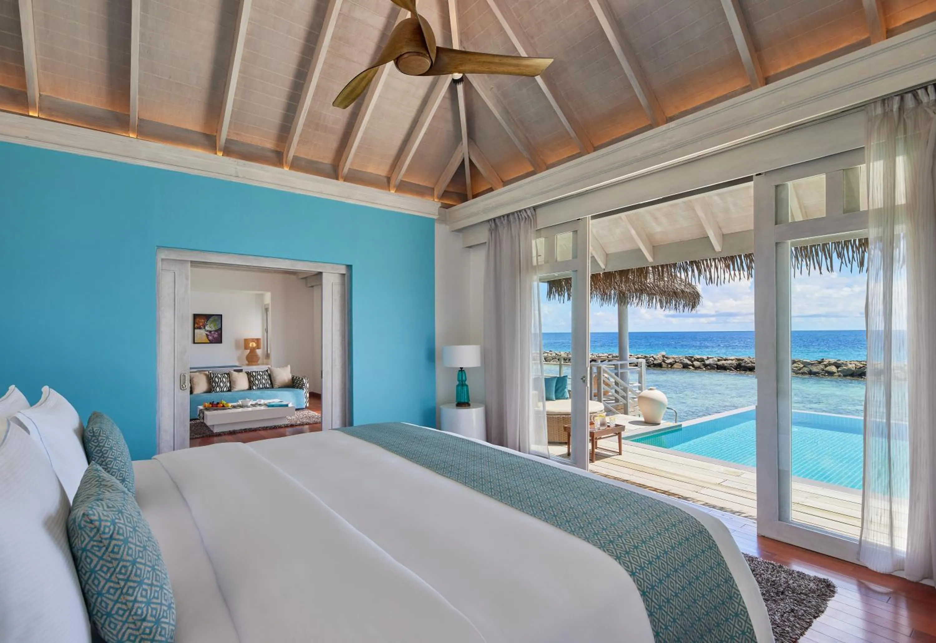Bed in NH Maldives Kuda Rah Resort