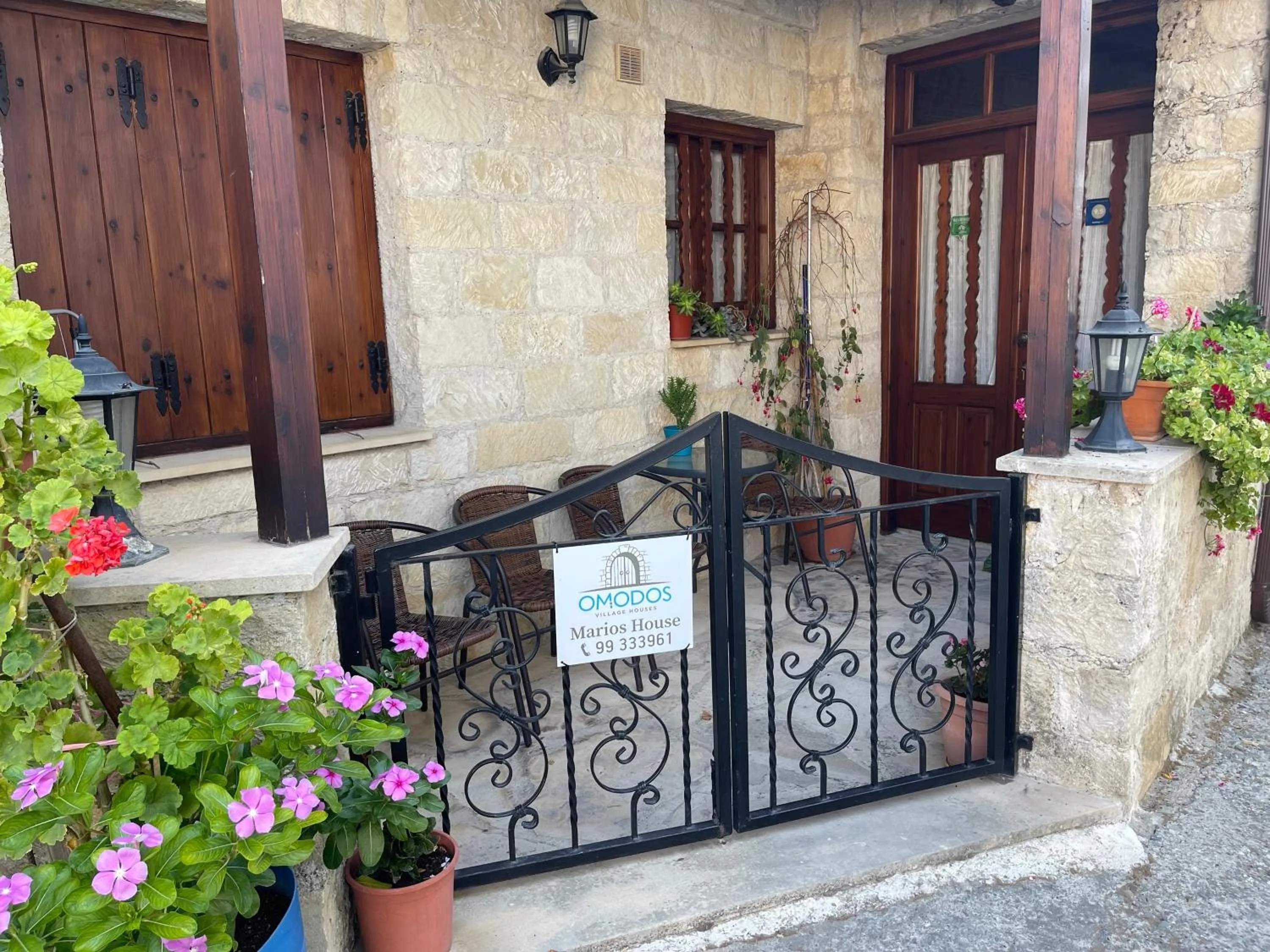 Patio in Omodos Village Houses