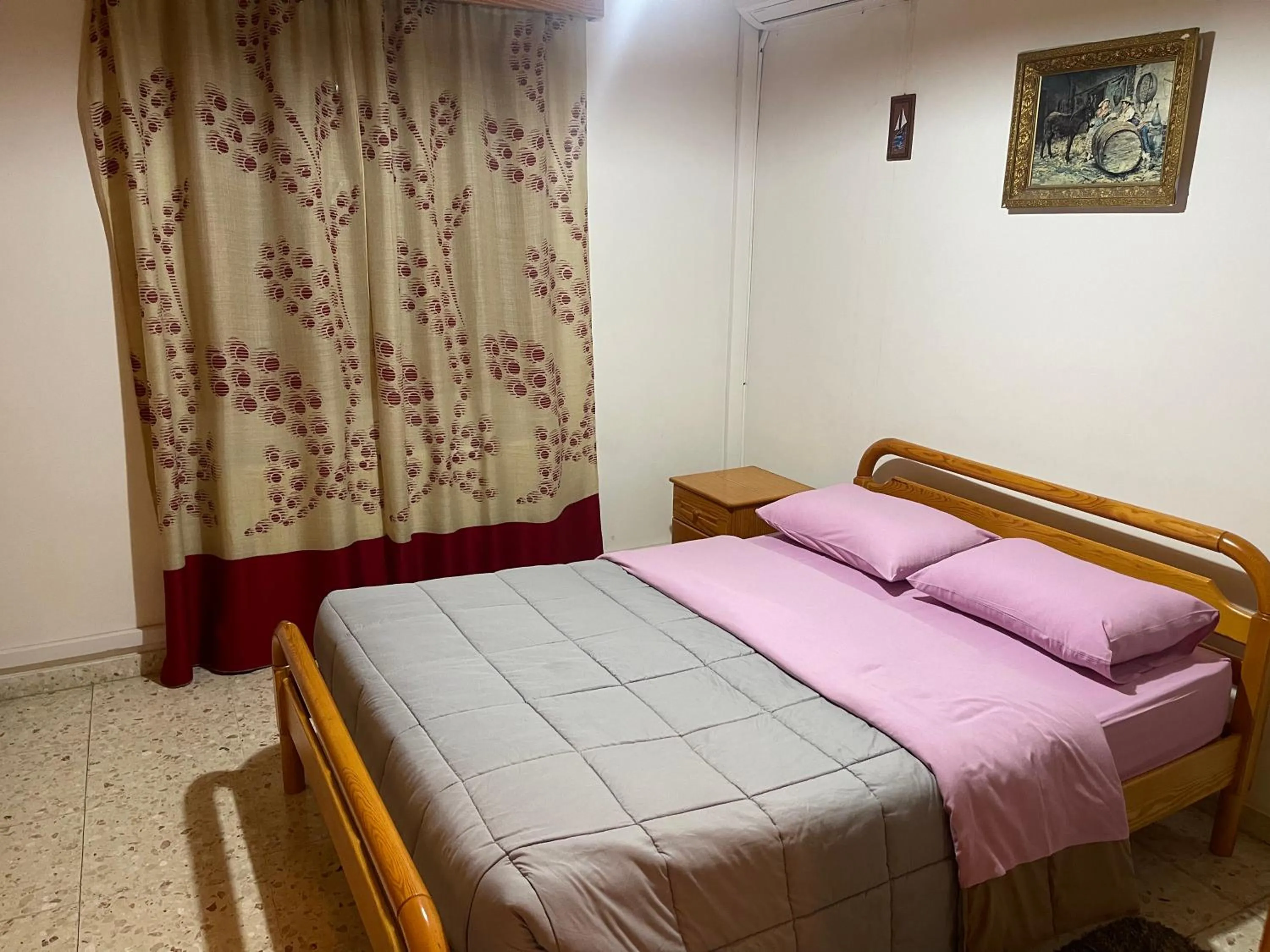 Bed in Omodos Village Houses