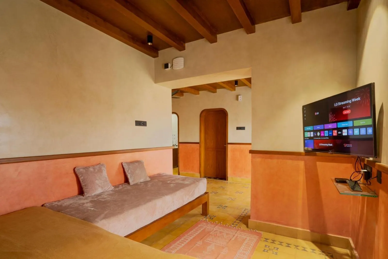 Bed in Sea Gadabout Beach Villa