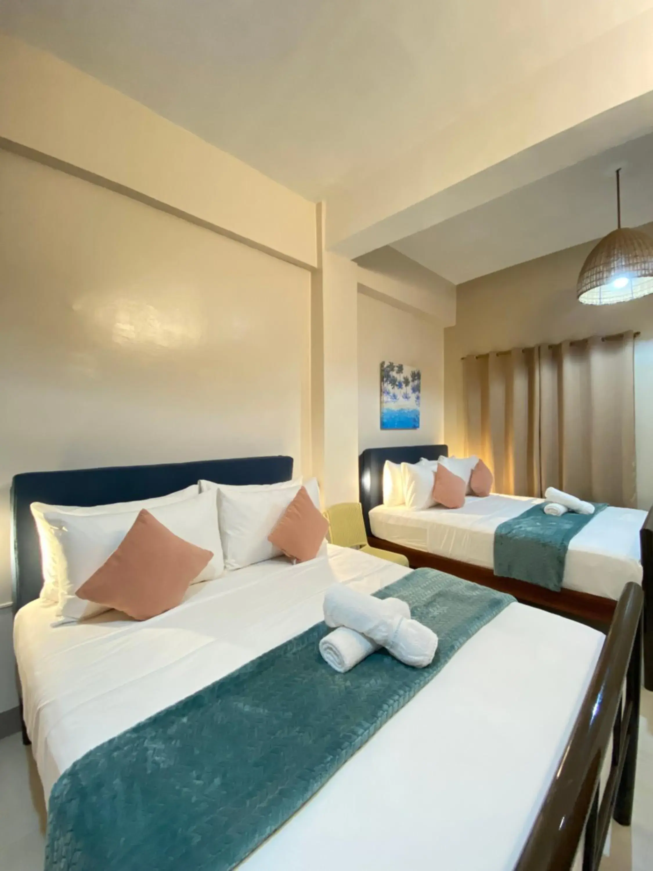 Bed in Barco El Nido Hotel Bed in Barco El Nido Hotel