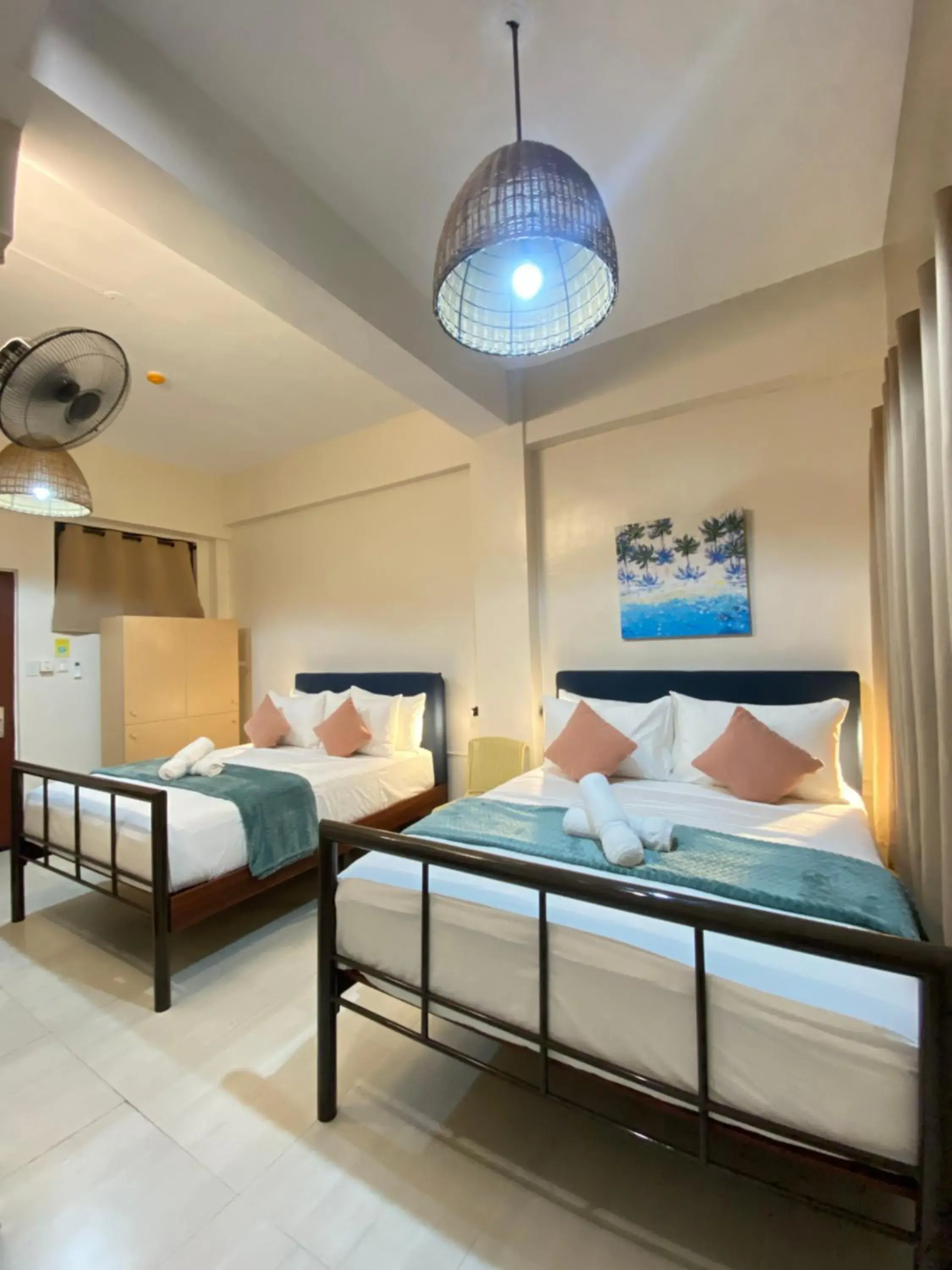 Bed in Barco El Nido Hotel Bed in Barco El Nido Hotel