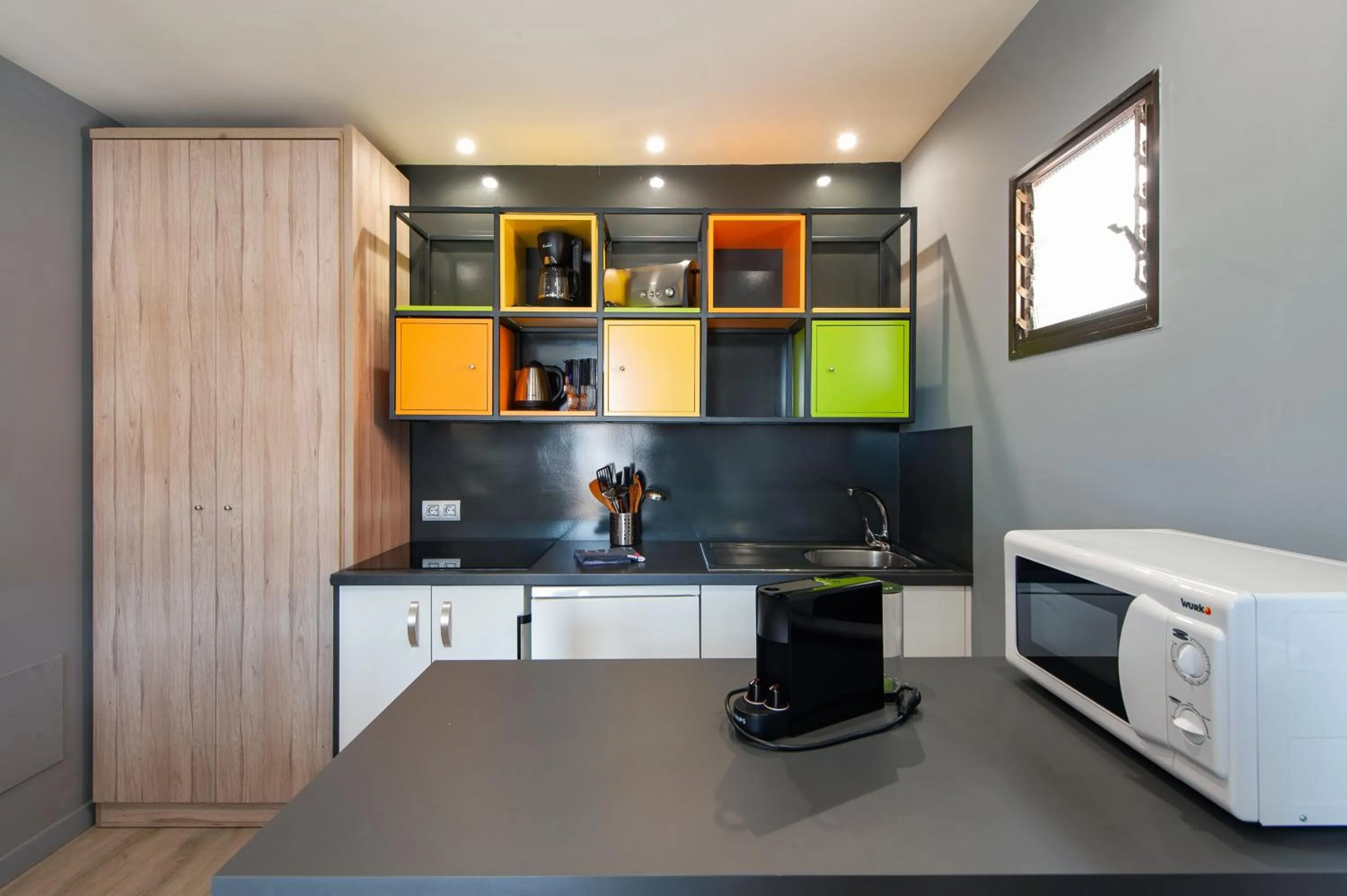 Kitchen or kitchenette in Apartamentos NataLis