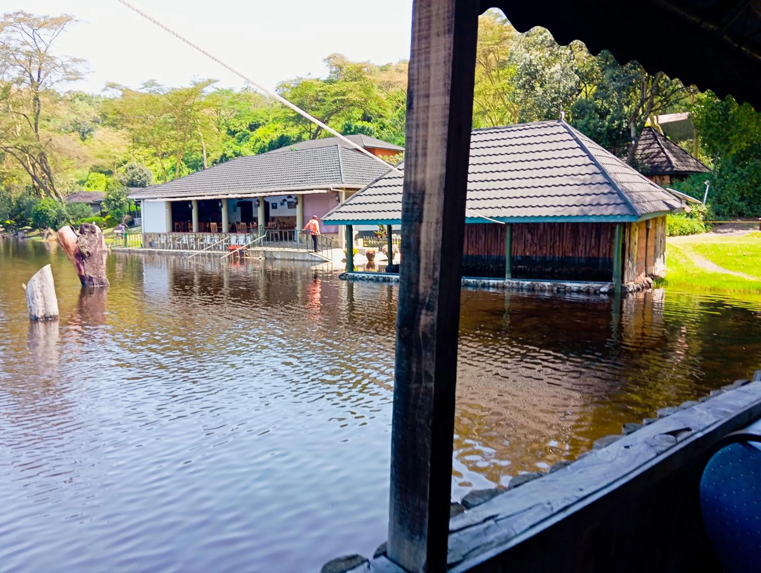 Lake view in Crater Lake Tented Camp And Game Sanctuary