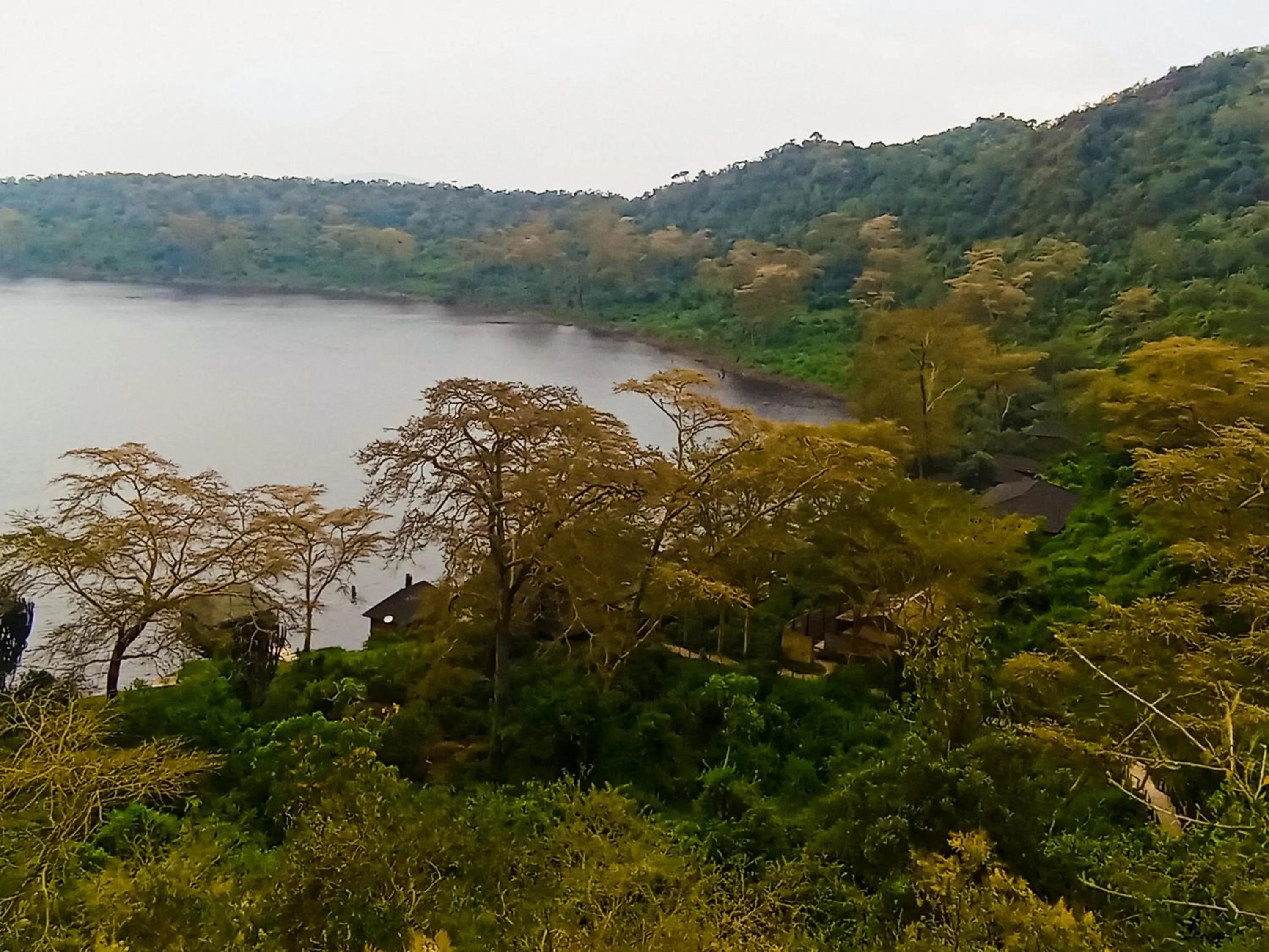 Lake view in Crater Lake Tented Camp And Game Sanctuary