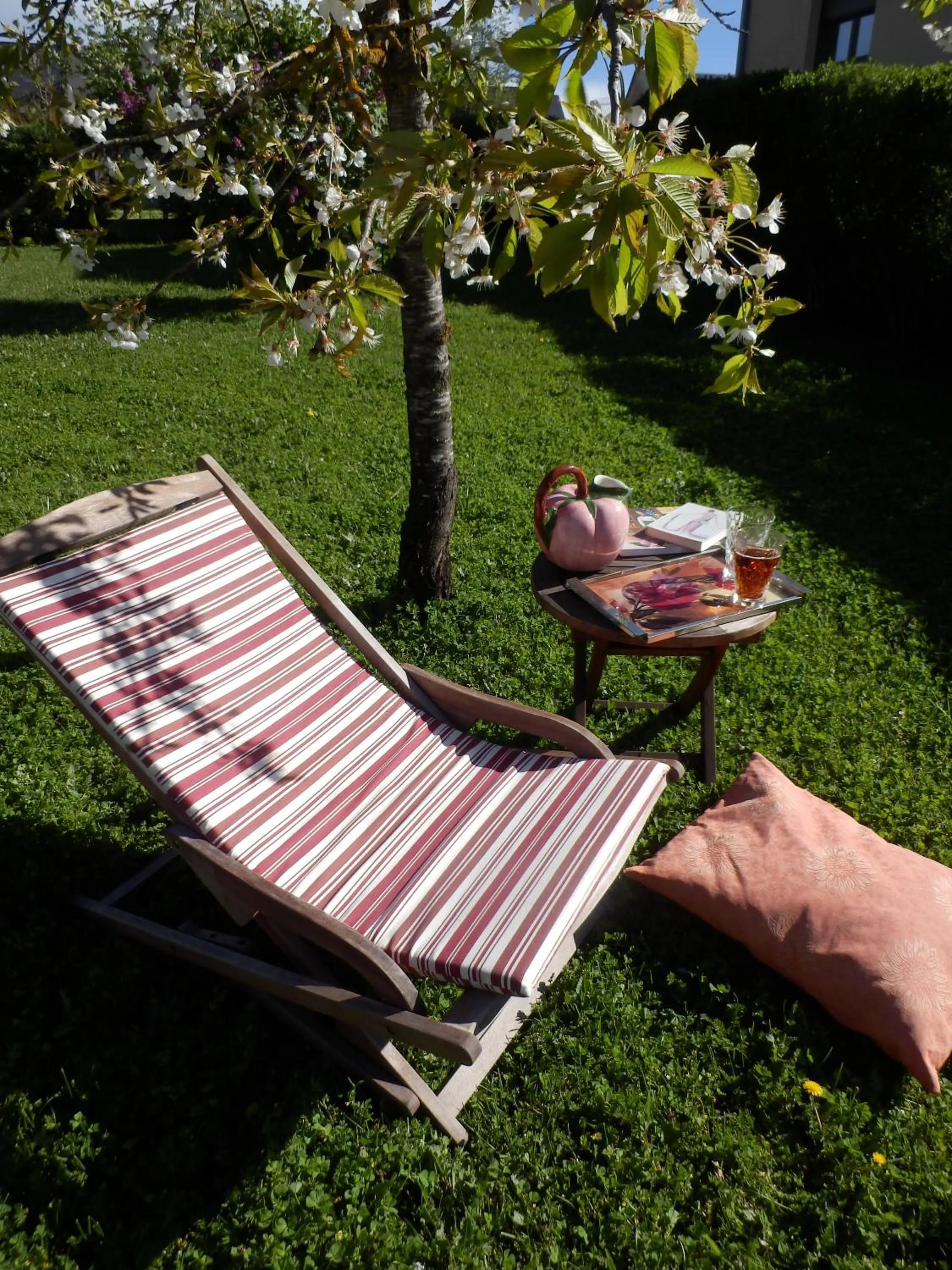 Garden in Chambre d'Hôtes Le Tilleul de Canac PARKING privé GRATUIT Petits déjeuners COMPRIS