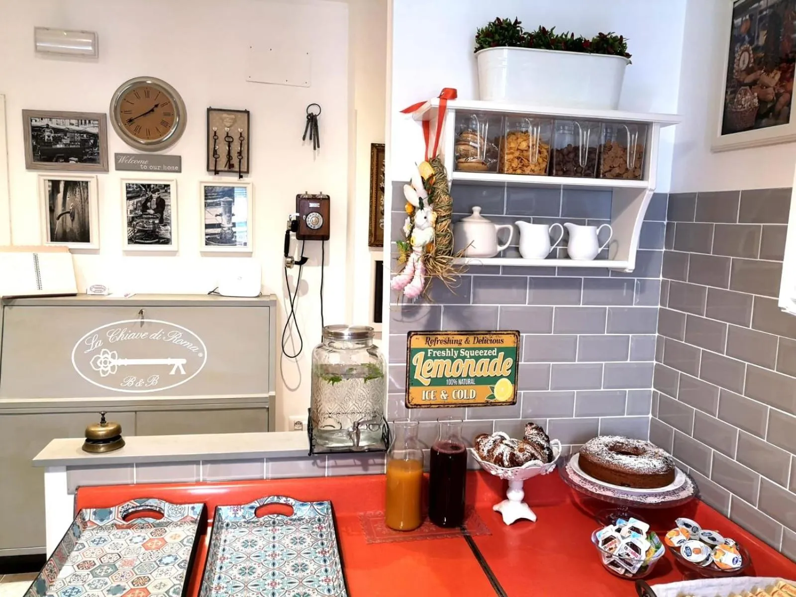 Continental breakfast in La Chiave di Roma