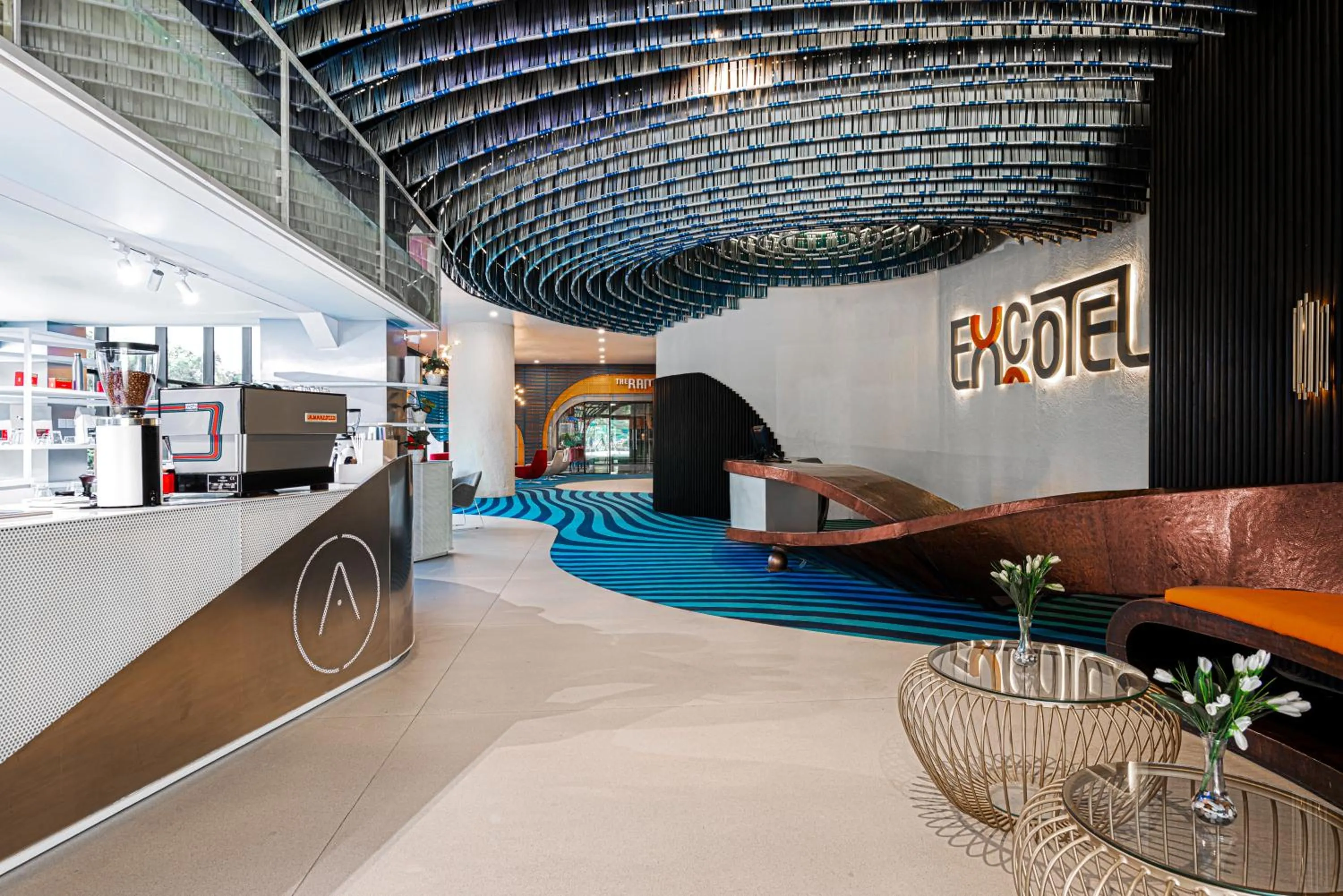 Lobby or reception in EXCOTEL Design Hotel Surabaya