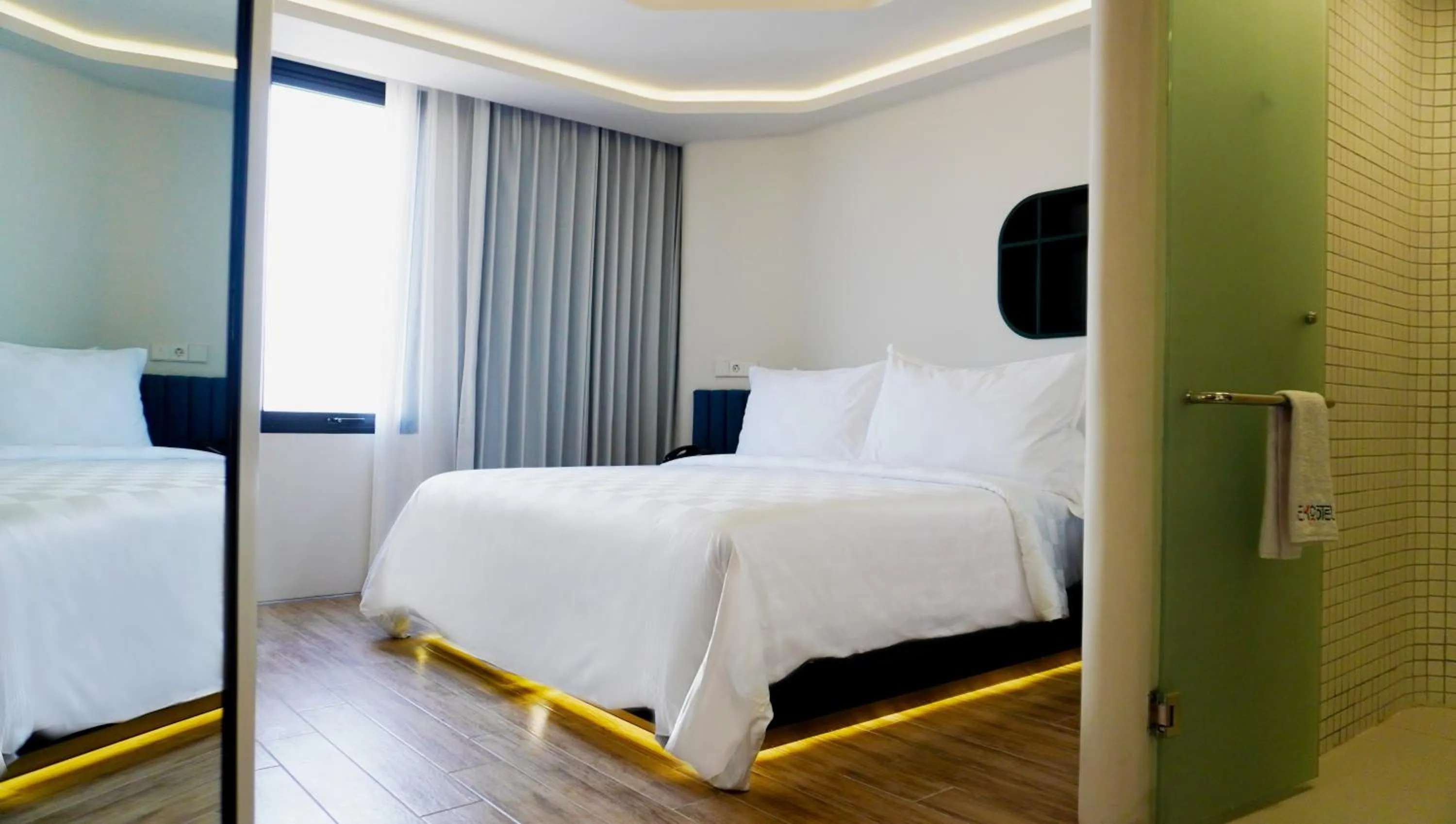Bedroom, Bed in EXCOTEL Design Hotel Surabaya