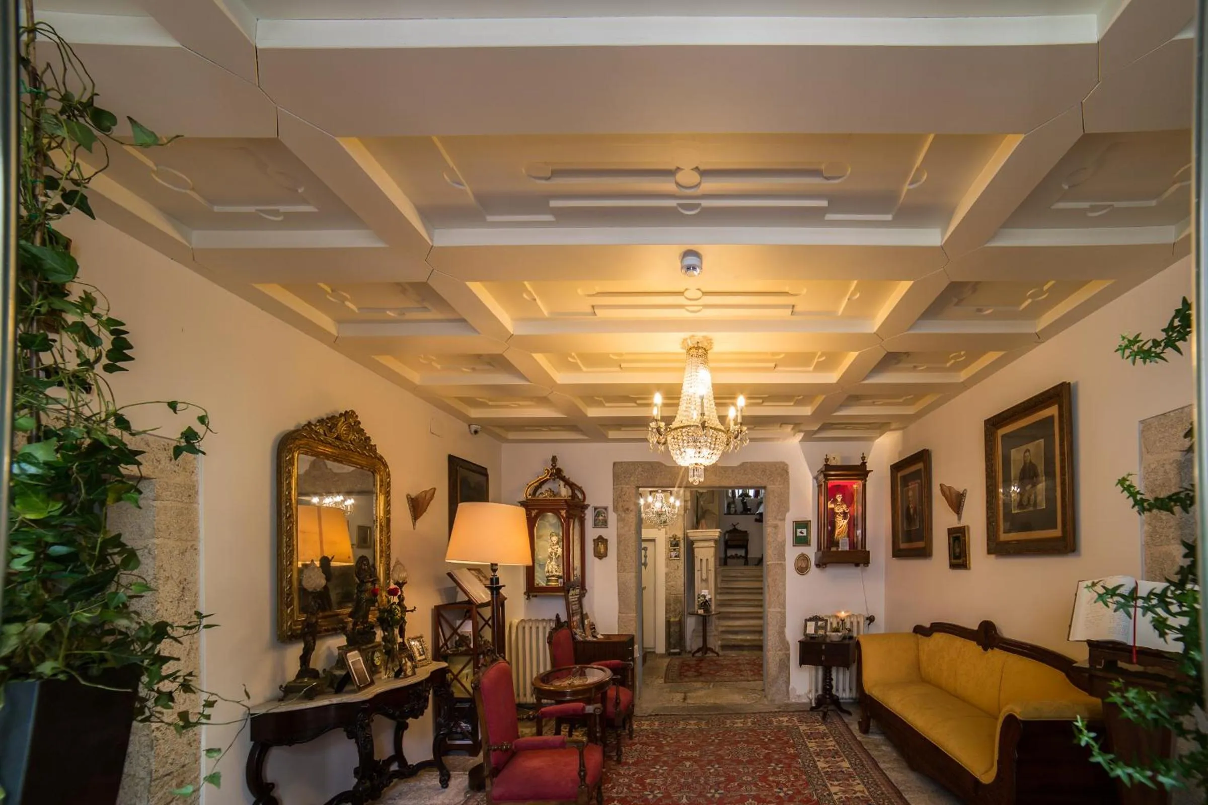 Lobby or reception in Hotel Monumento Pazo de Orbán