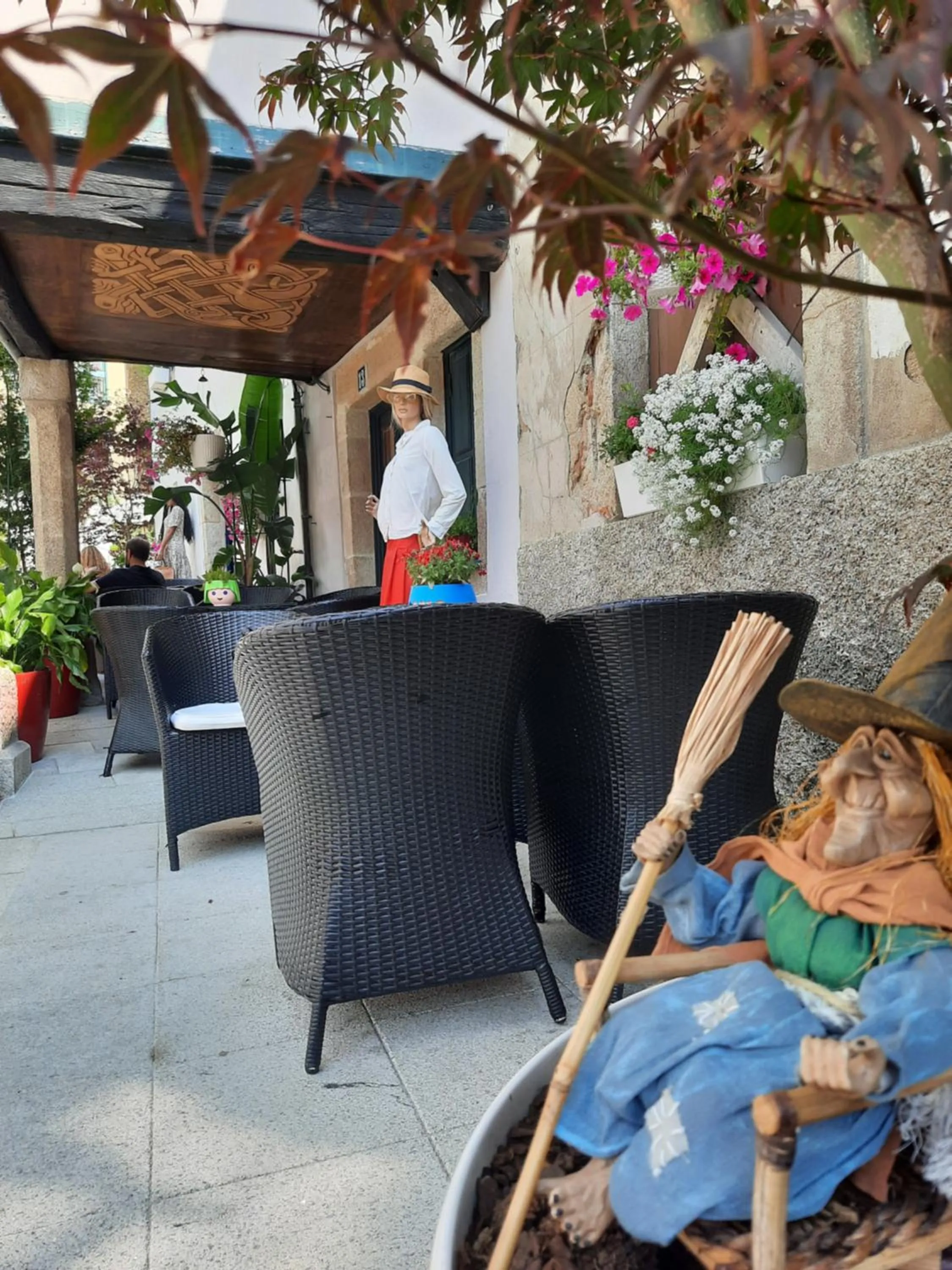 Balcony/Terrace in Hotel Monumento Pazo de Orbán