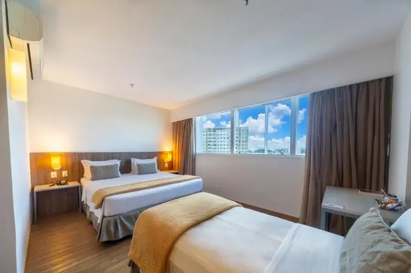 Standard PwD Disability Access Triple - single occupancy - 1 Queen Bed and 1 Single Bed in Intercity Salvador Aeroporto Standard PwD Disability Access Triple - single occupancy - 1 Queen Bed and 1 Single Bed in Intercity Salvador Aeroporto