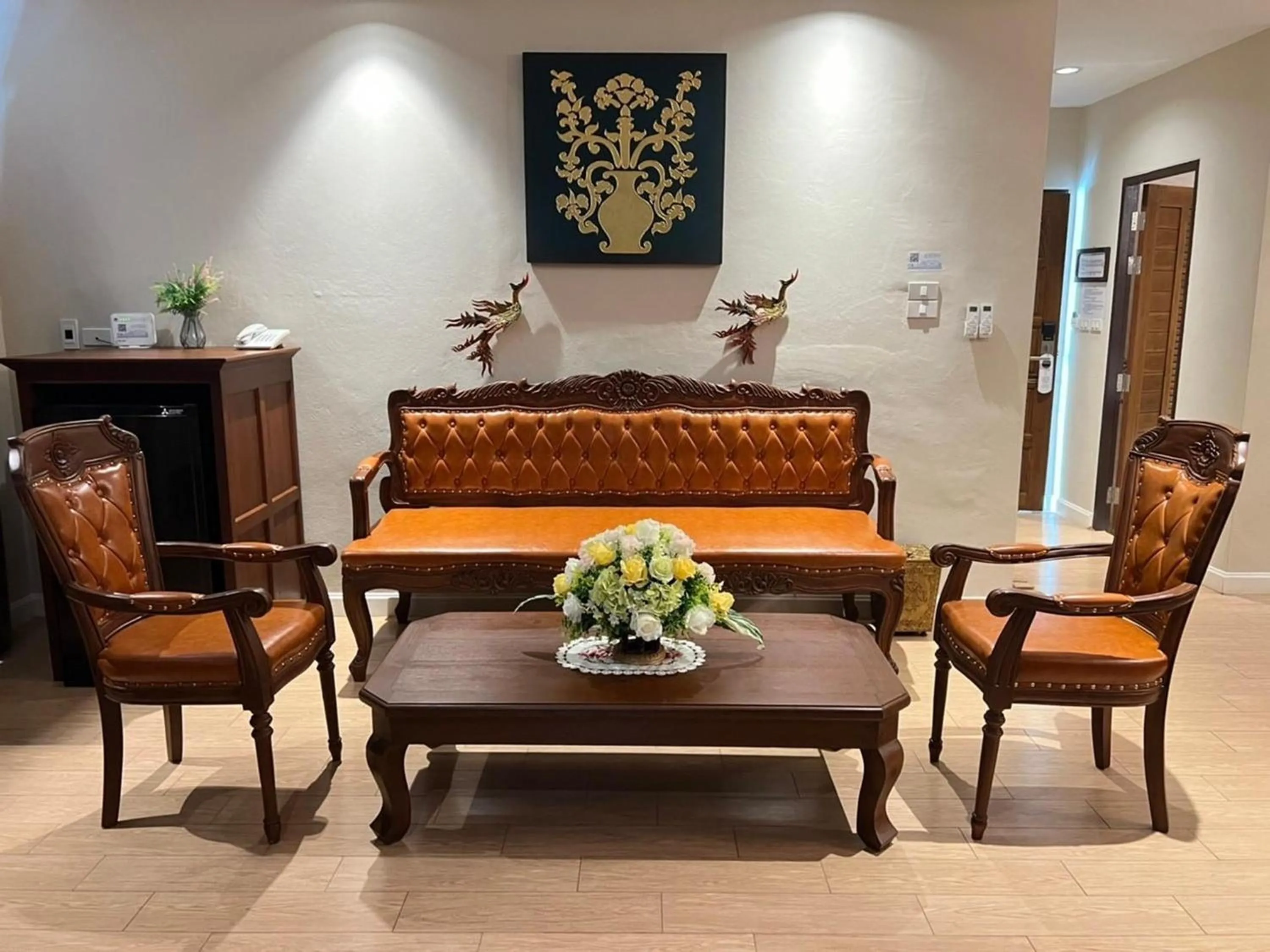 Seating area in Kokhaburi Hotel