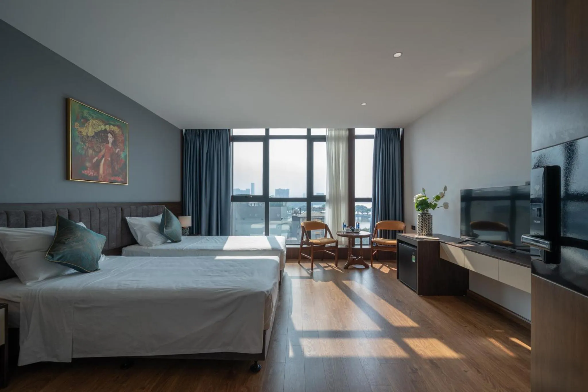 Bed in Luxe Paradise Hotel Nguyen Khac Hieu