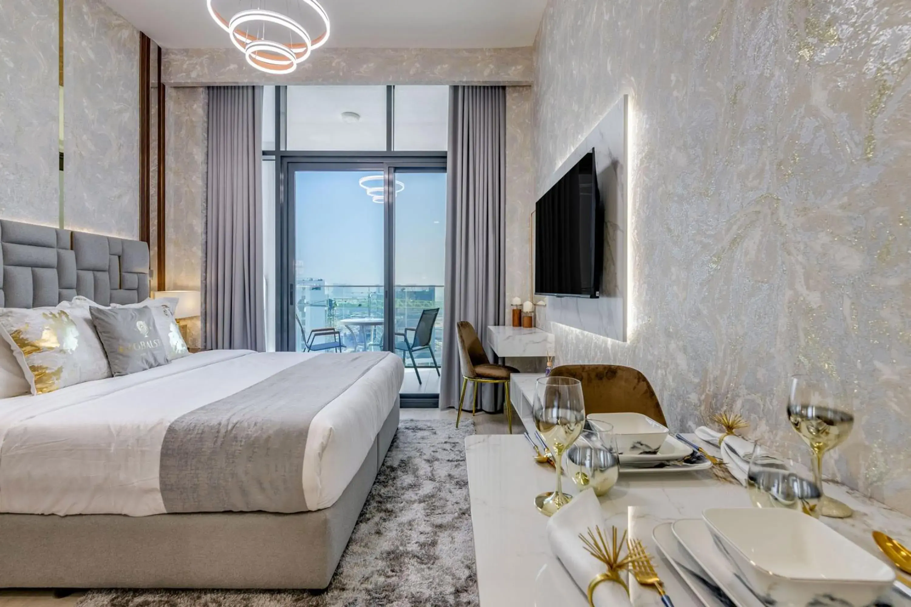 Bed in GLOBALSTAY Azizi Riviera 48 Bed in GLOBALSTAY Azizi Riviera 48