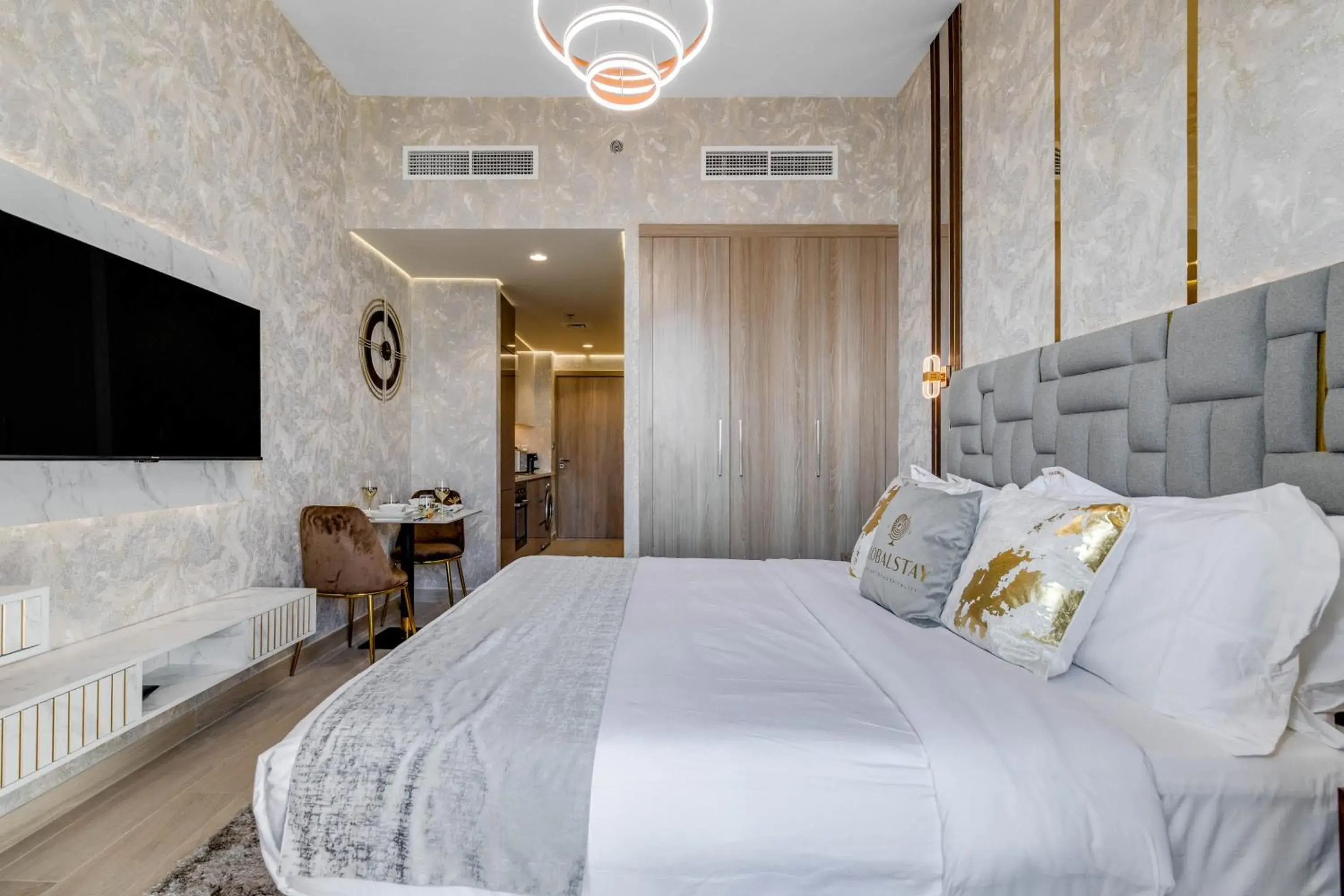 Bed in GLOBALSTAY Azizi Riviera 48 Bed in GLOBALSTAY Azizi Riviera 48