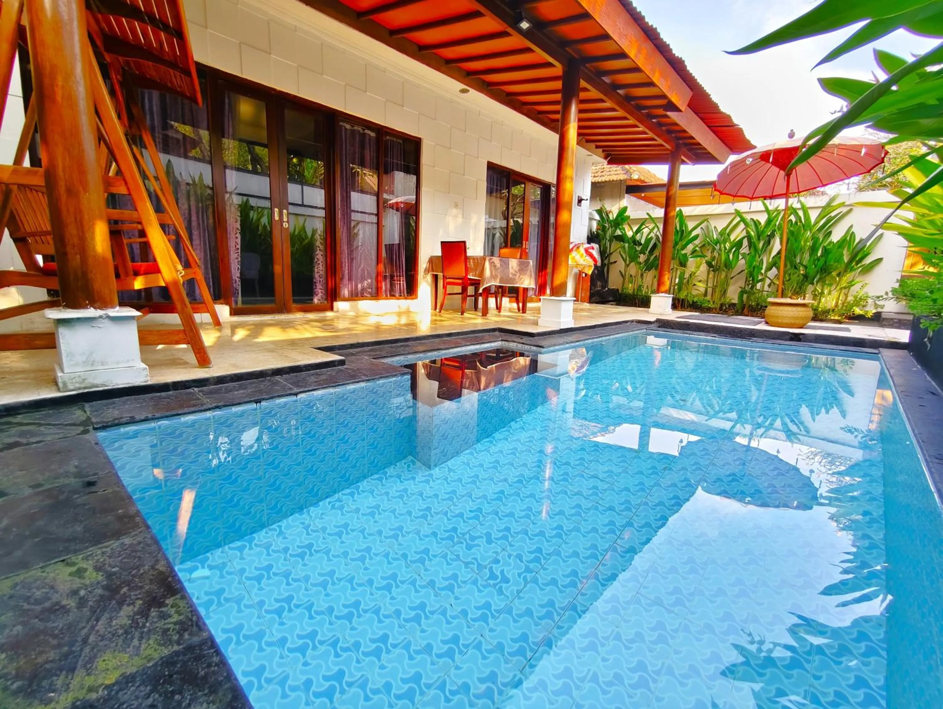 Pool view in Private Pool Villas Kuta Bali