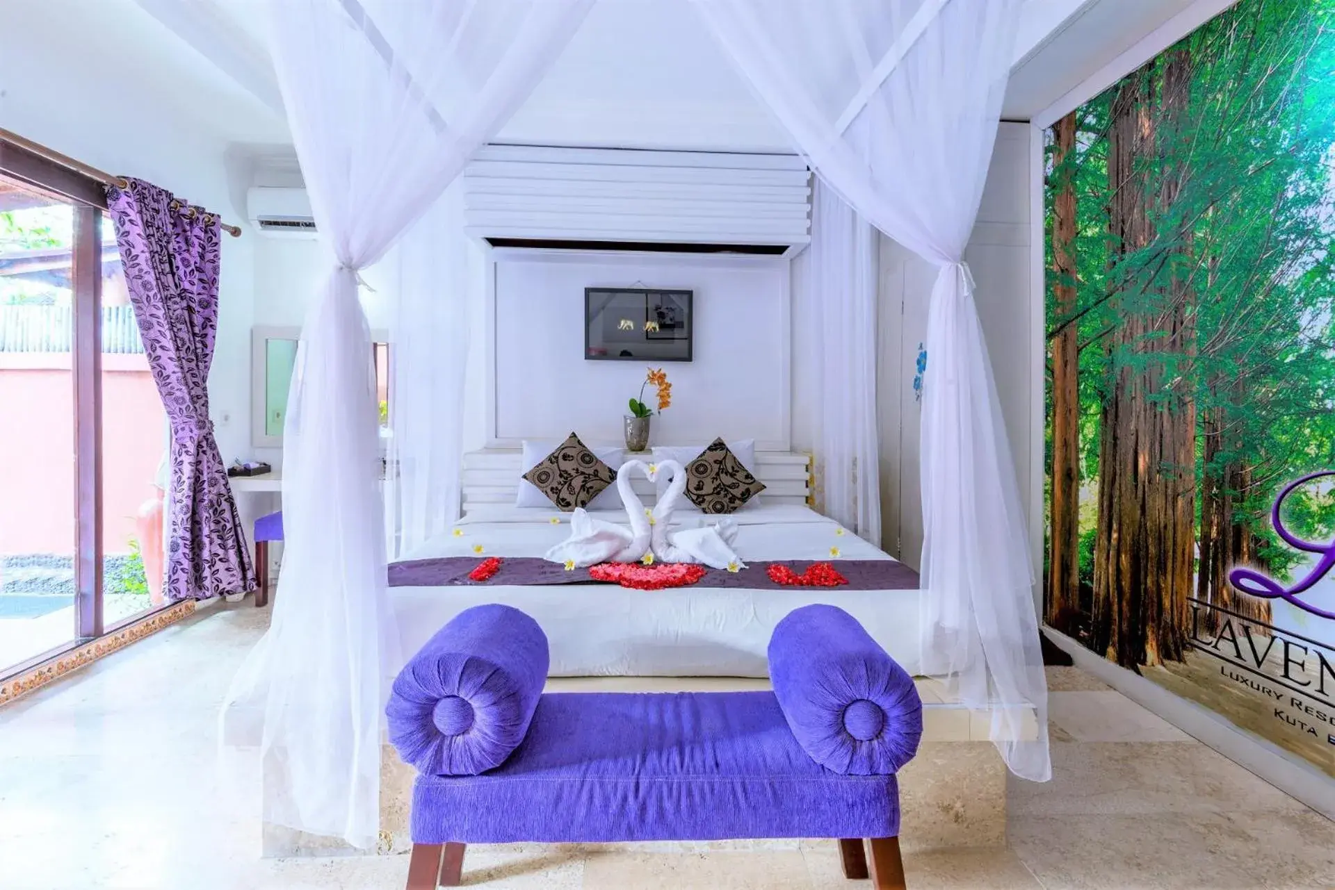 Bedroom, Bed in Private Pool Villas Kuta Bali Bedroom, Bed in Private Pool Villas Kuta Bali