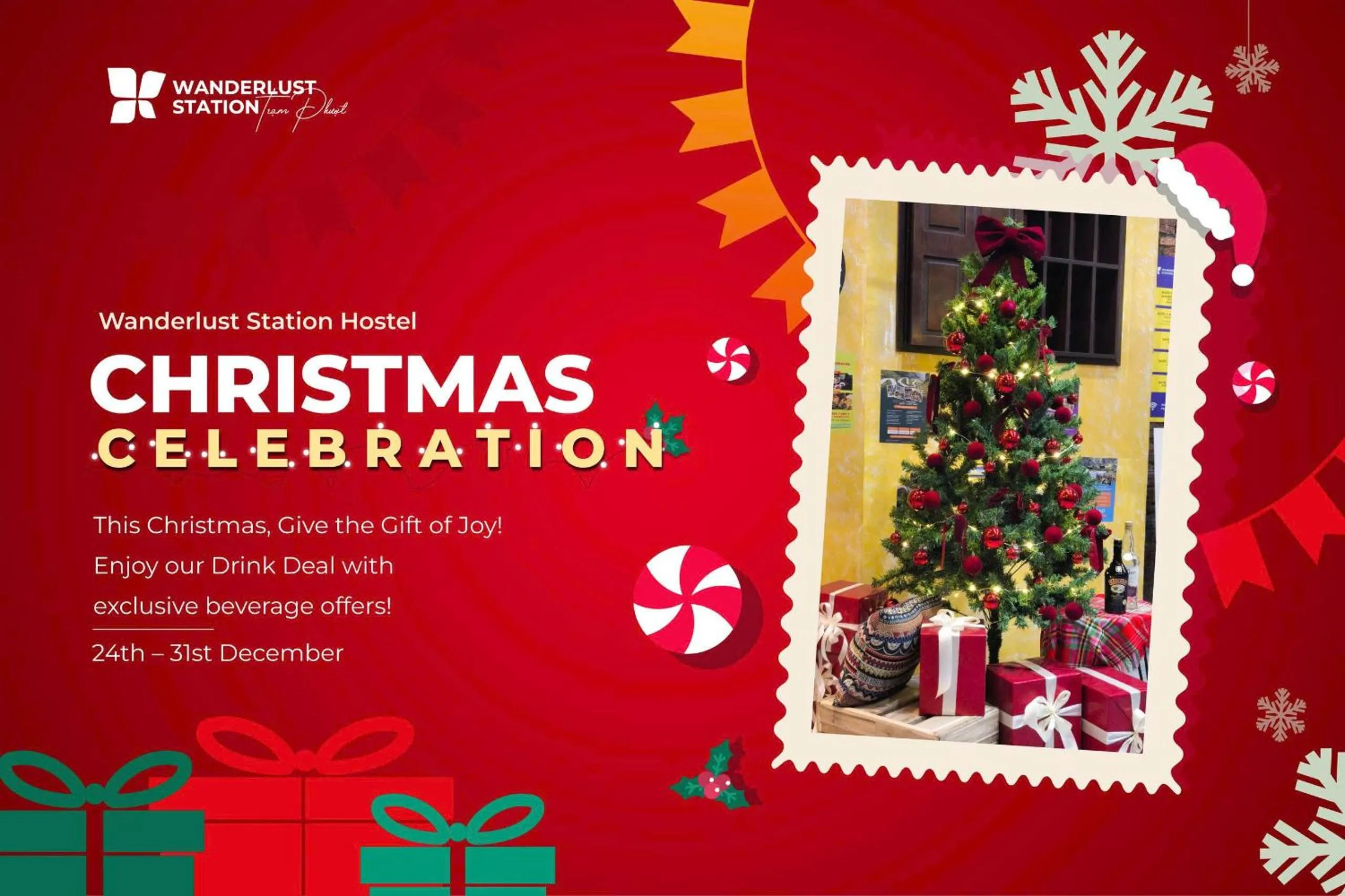 Decorative detail in Wanderlust Station Hostel