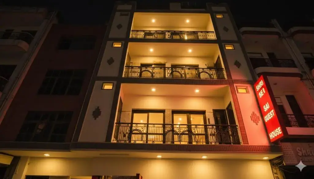 Property building in Shri Sai Guest House - Opp Azadpur Main Mandi I Couple Friendly I Metro Access Property building in Shri Sai Guest House - Opp Azadpur Main Mandi I Couple Friendly I Metro Access