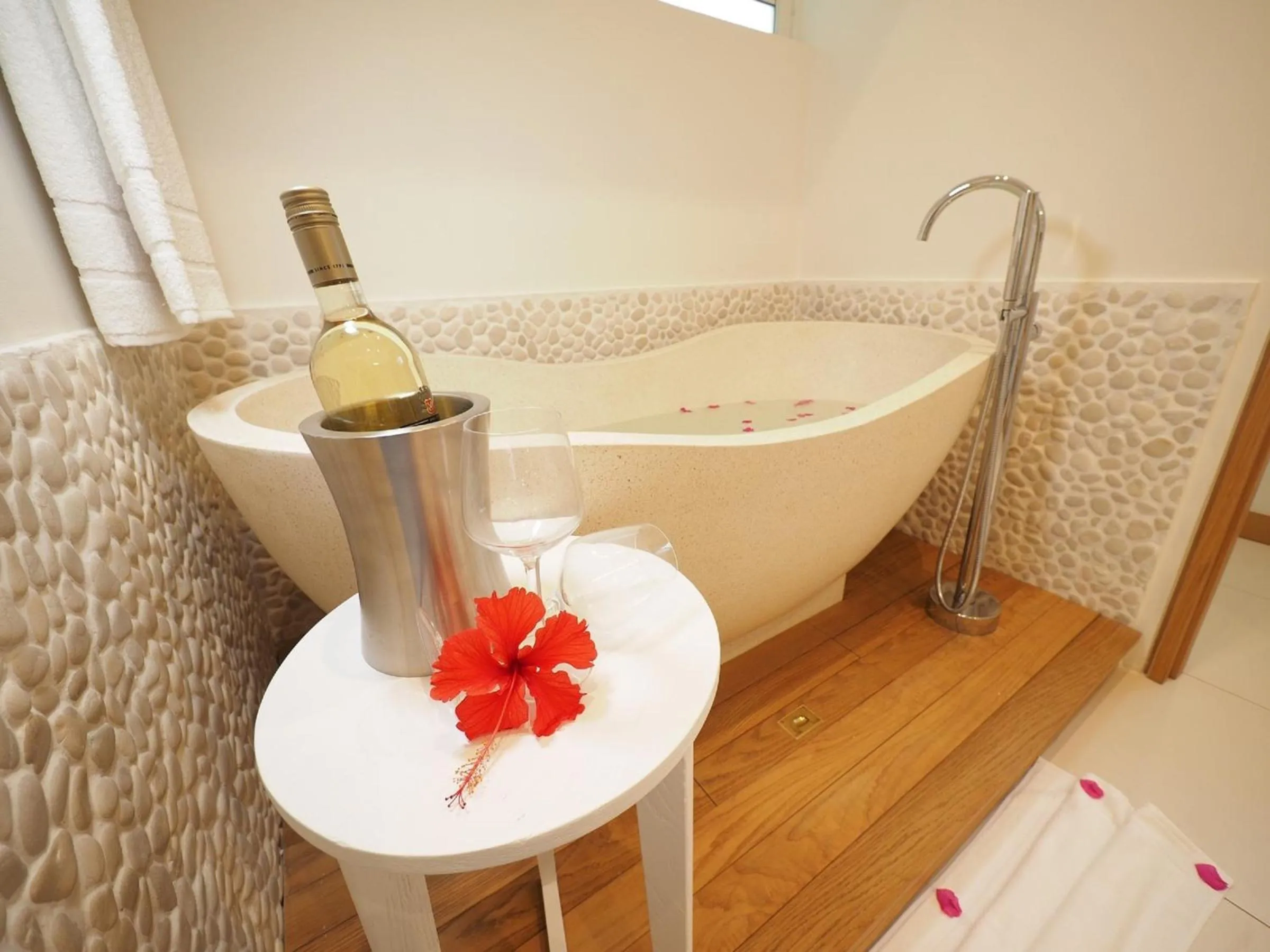 Bathroom in Myra Seafront Suites by LOV Mauritius