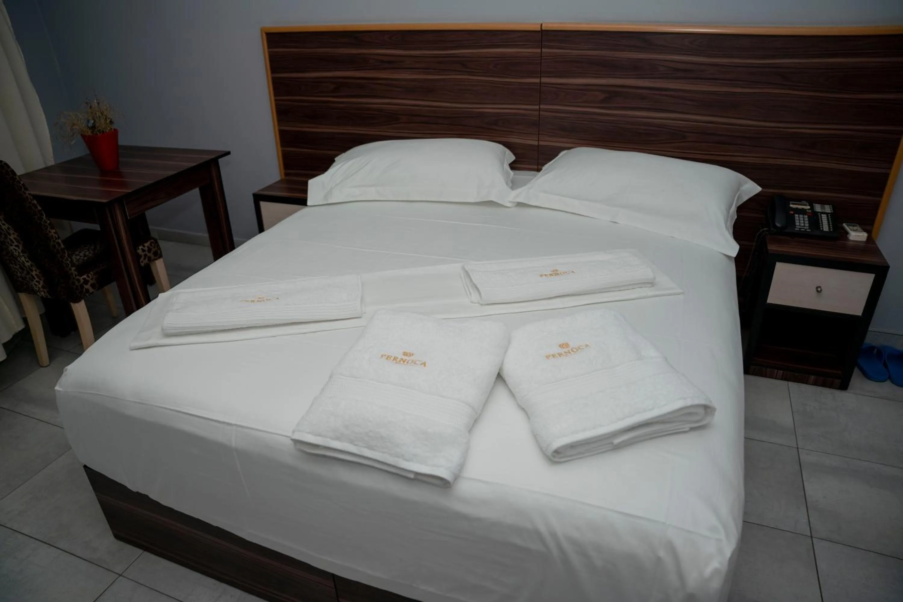 Bed in Hotel Pernoca