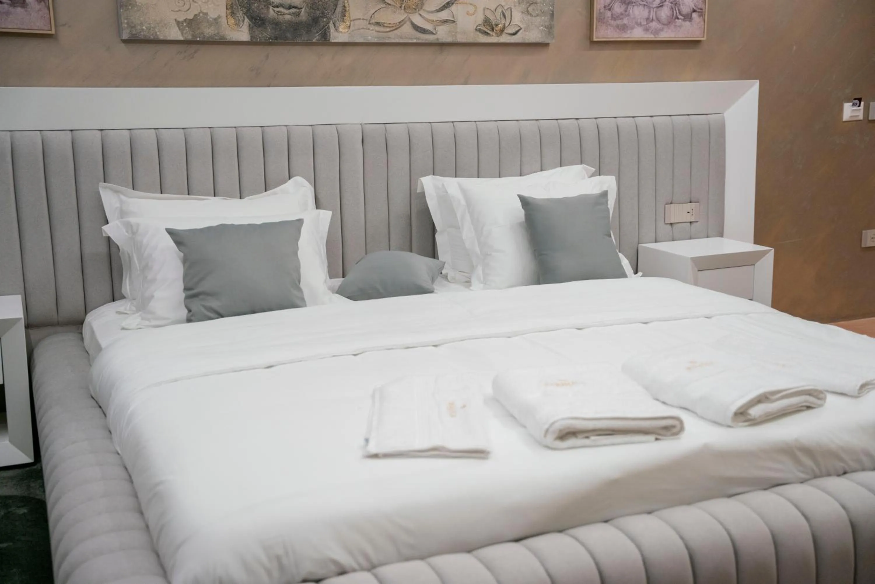 Bed in Hotel Pernoca