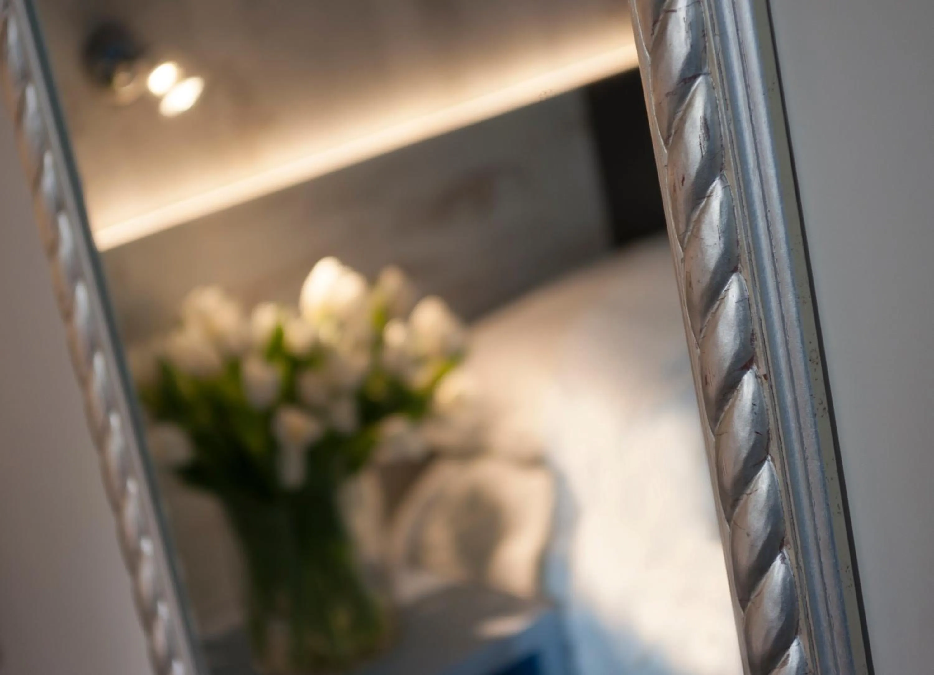 Decorative detail, Bed in Hotel Roma