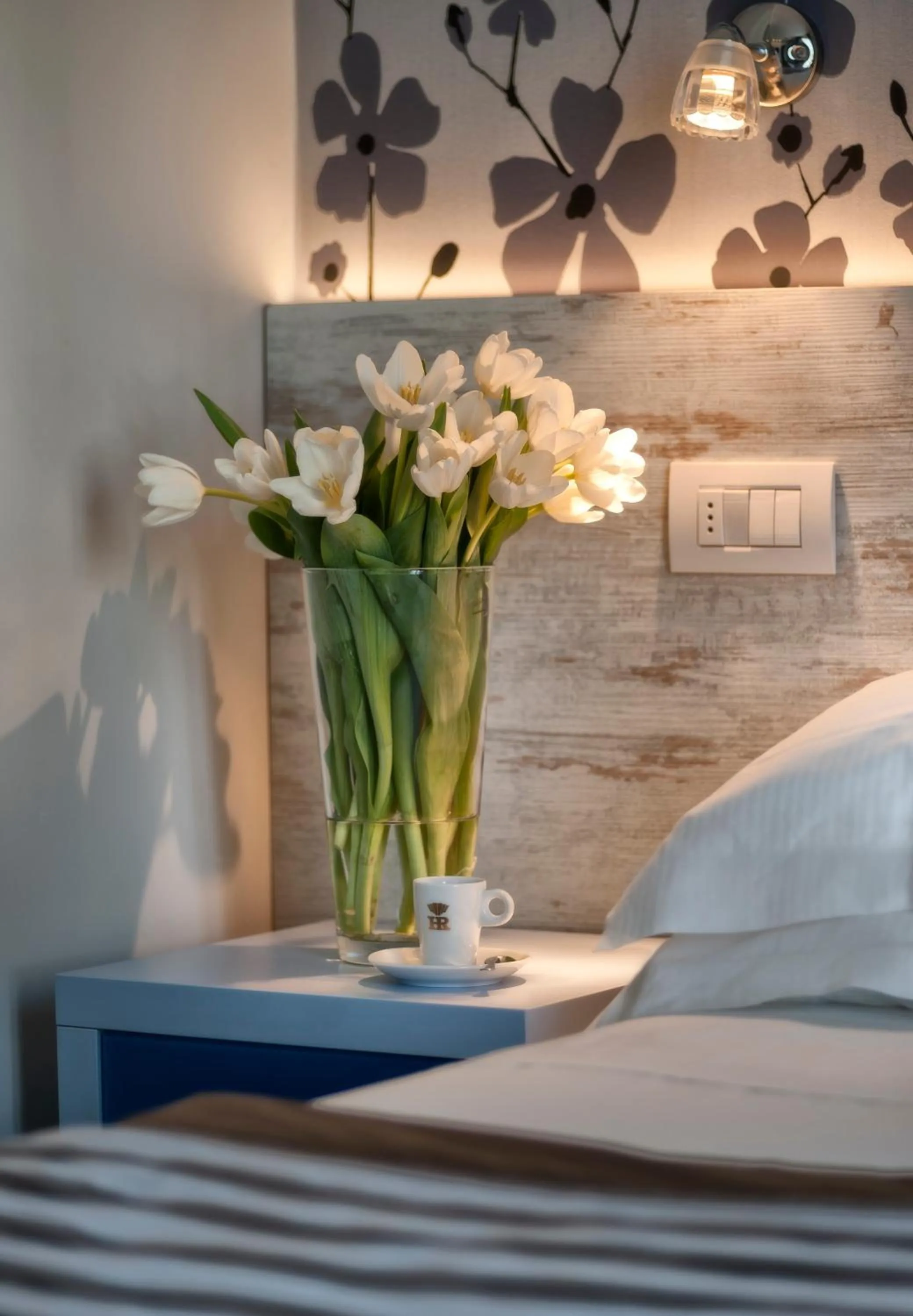 Decorative detail, Bed in Hotel Roma