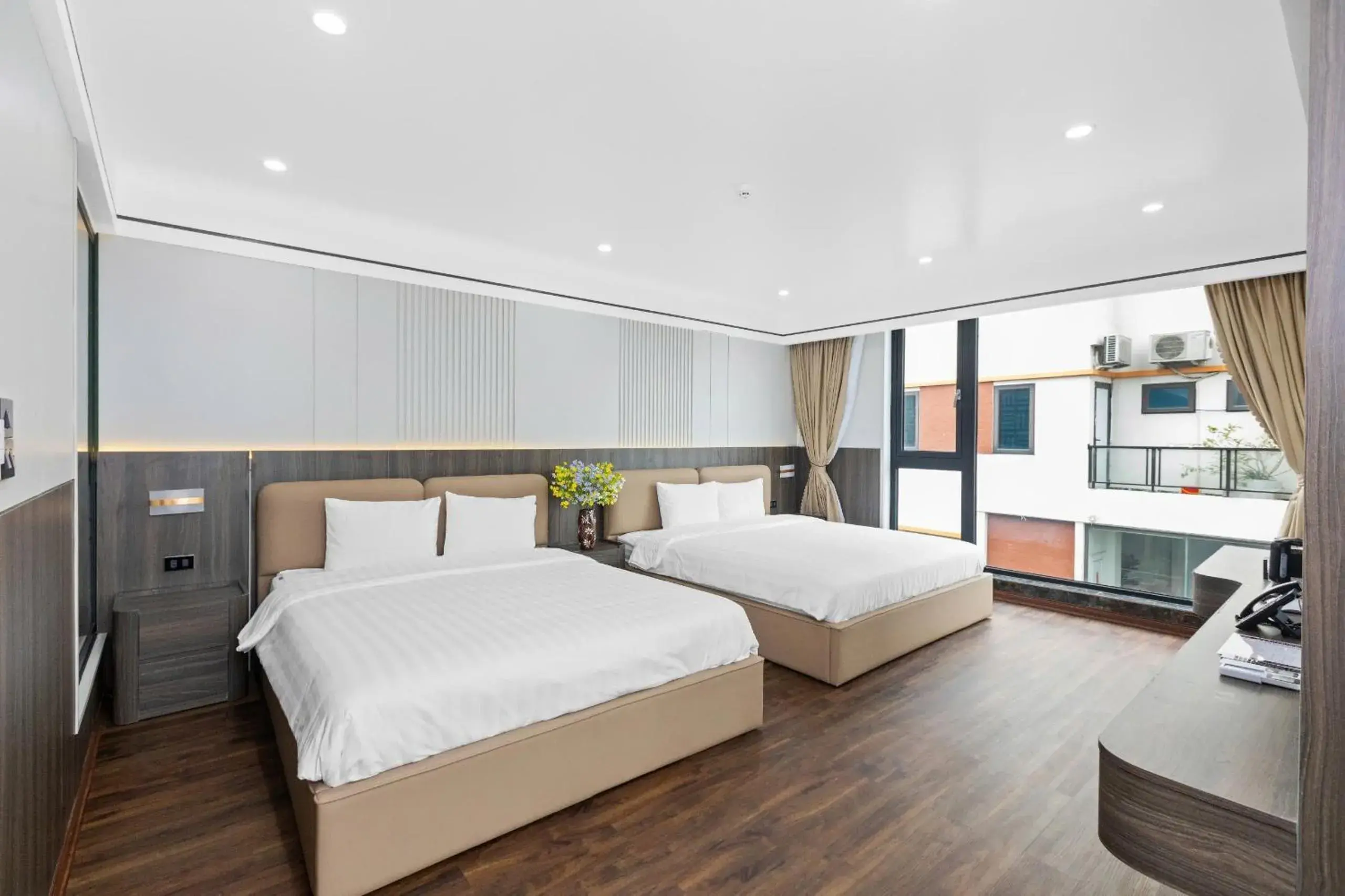King Room with Two King Beds in Khách sạn Phố cổ Hotel Ninh Bình King Room with Two King Beds in Khách sạn Phố cổ Hotel Ninh Bình