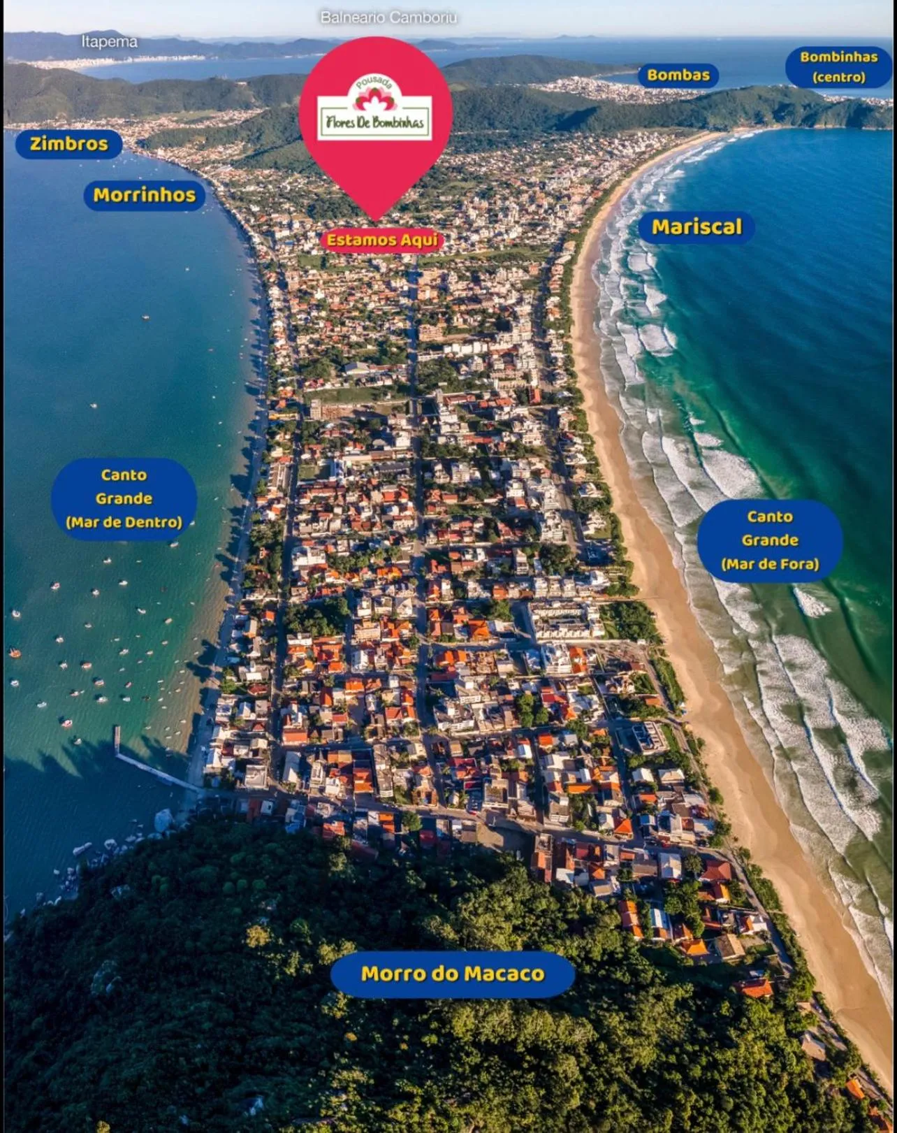 Nearby landmark in Flat Flores de Bombinhas Oficial