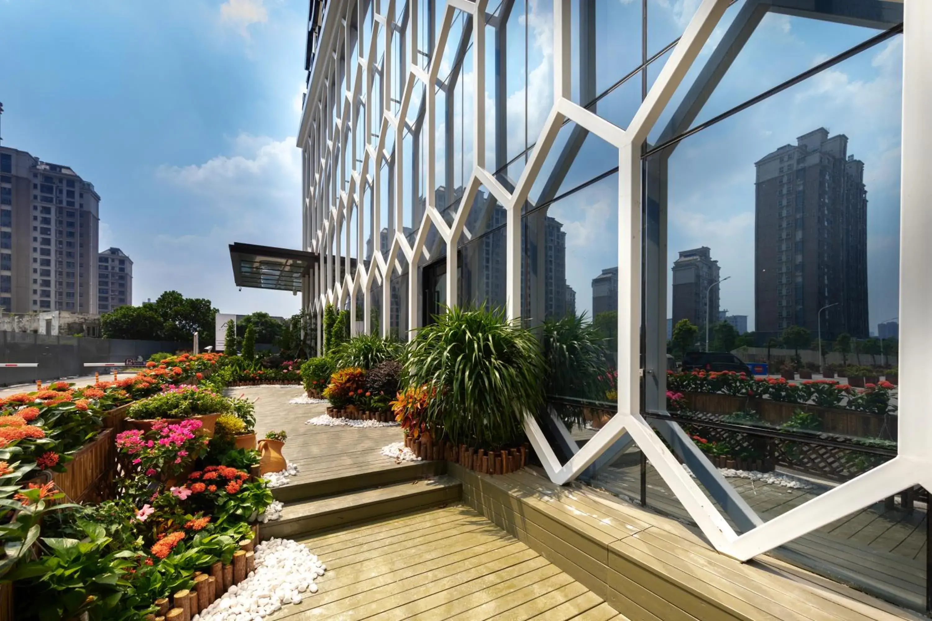 Property building in Atour Hotel Zhuhai Xiangzhou Aoyuan Plaza Property building in Atour Hotel Zhuhai Xiangzhou Aoyuan Plaza