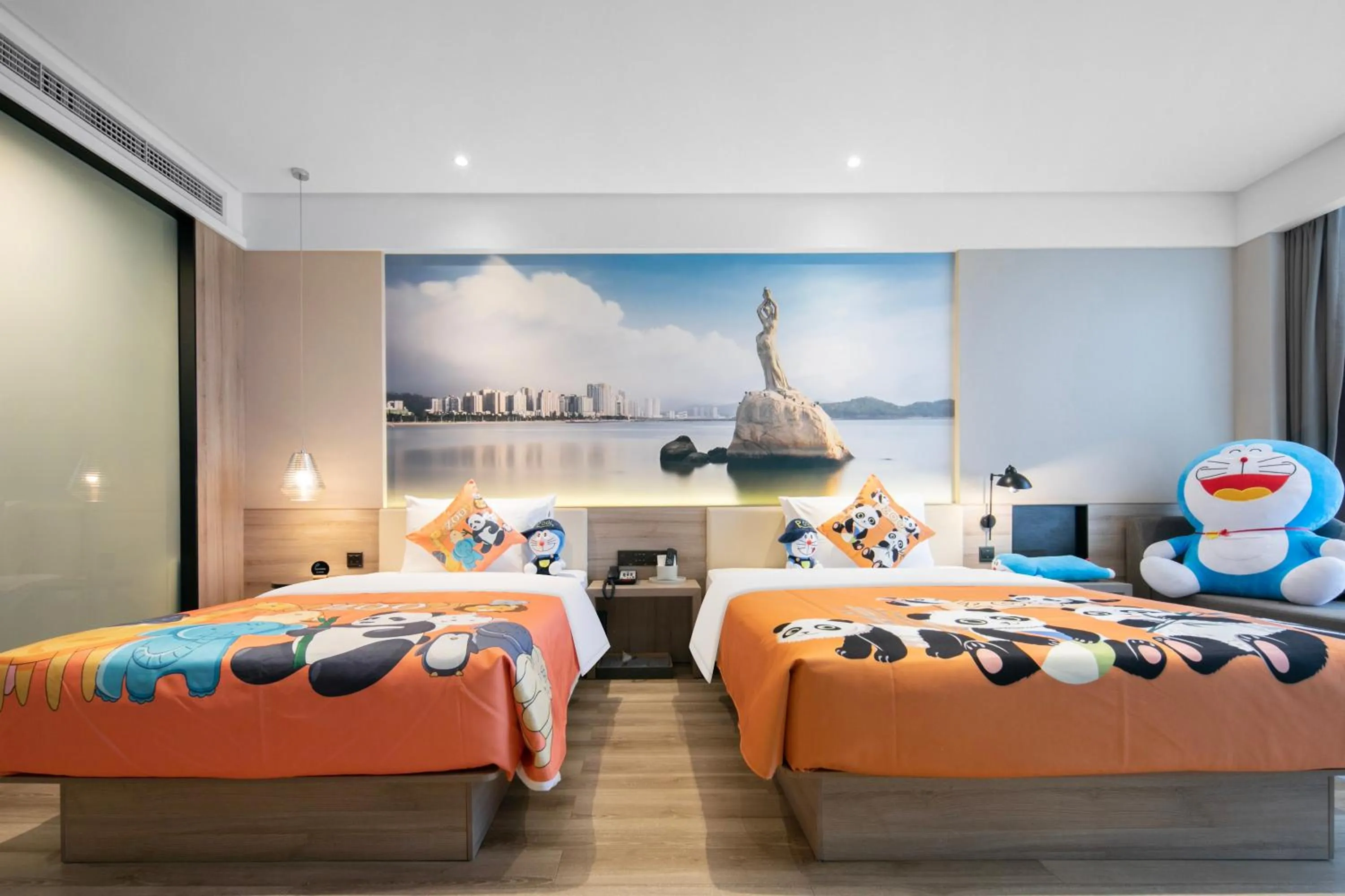 Bed in Atour Hotel Zhuhai Xiangzhou Aoyuan Plaza