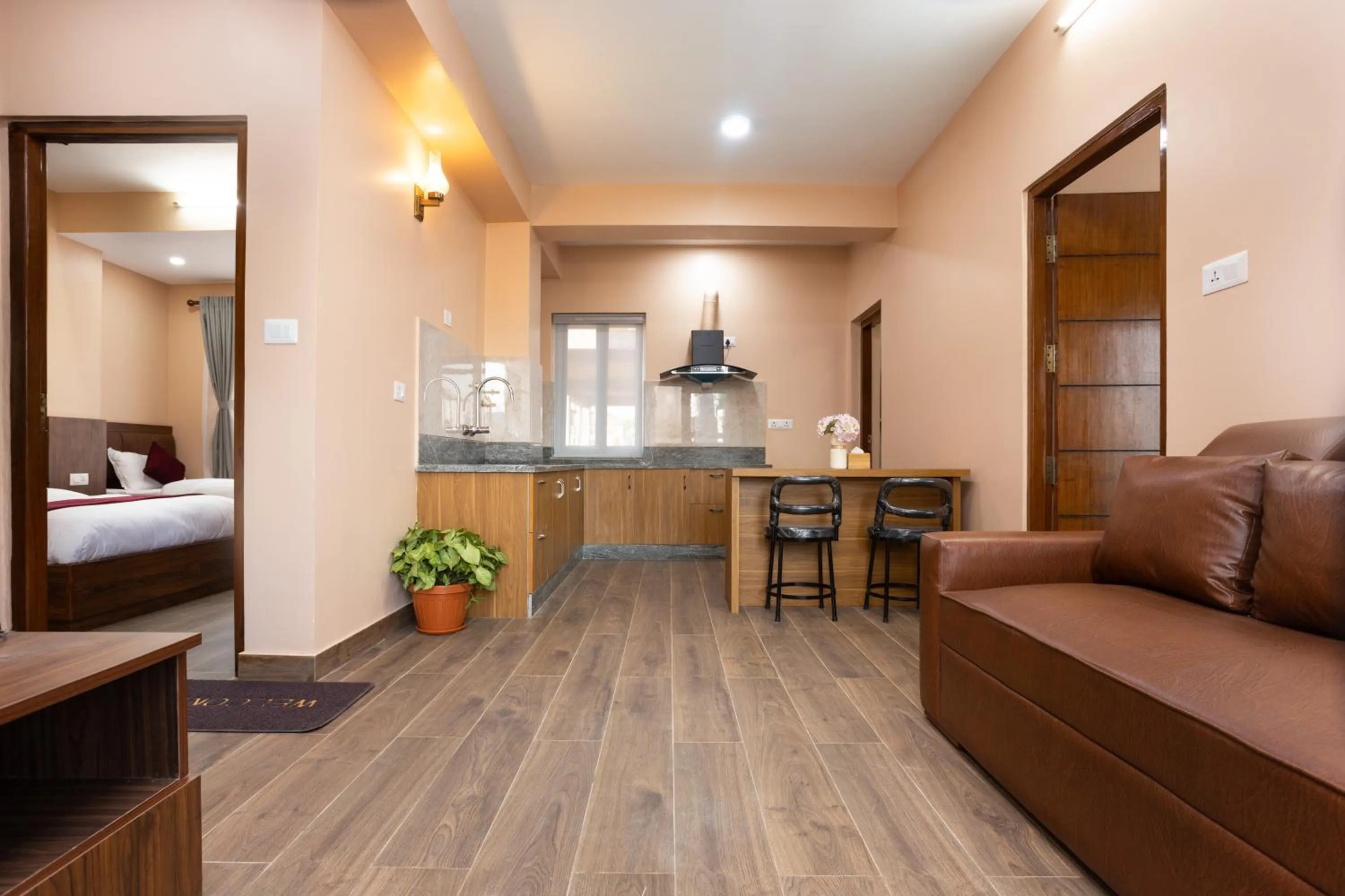 Kitchen or kitchenette, Bed in Mandevilla Home