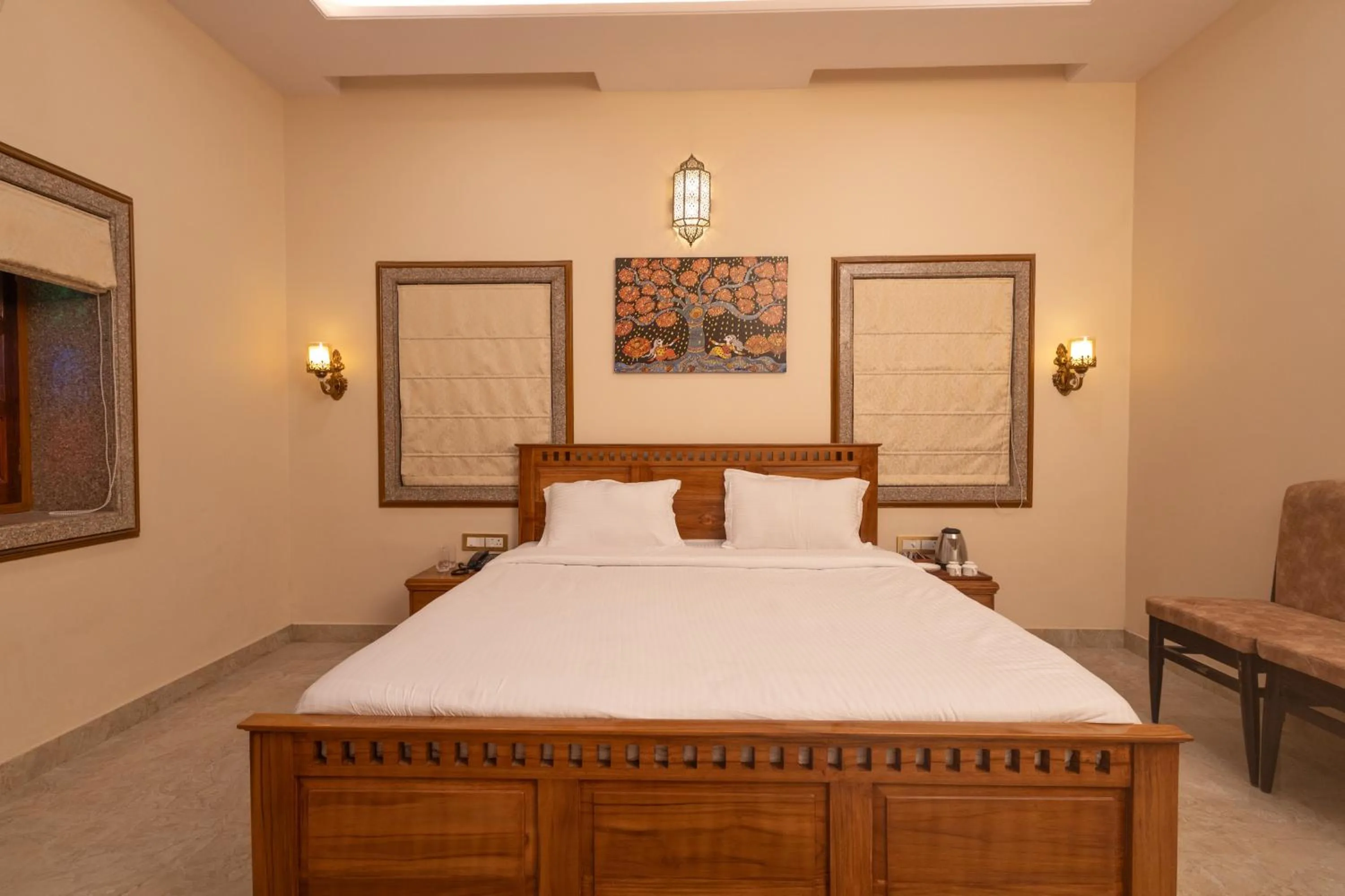 Suite with Garden View - single occupancy in Kailash Heritage - A Royal Boutique Heritage Haveli