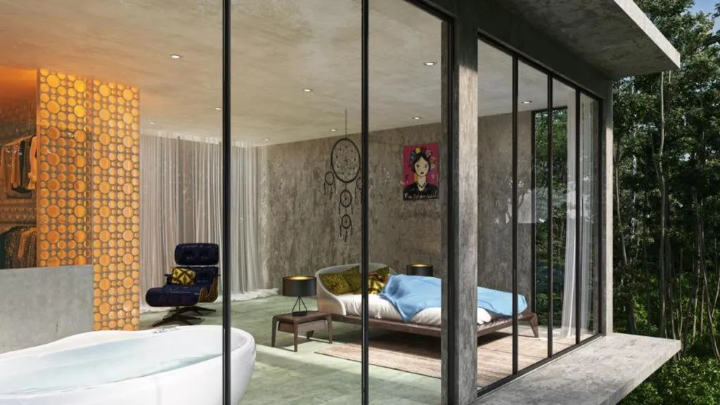 Bed in Teetotum hotel