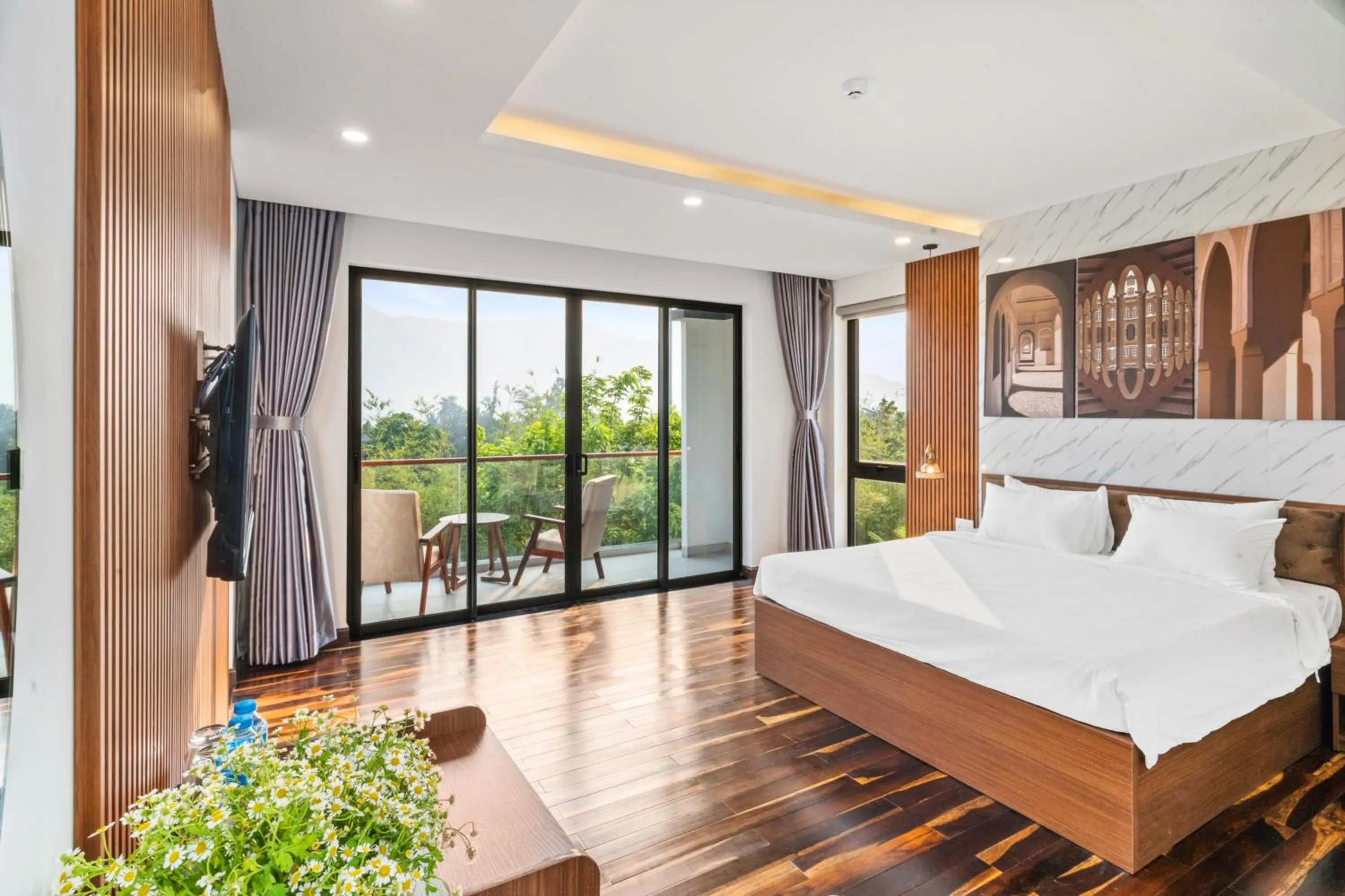 Bed in Langco Bay Retreat