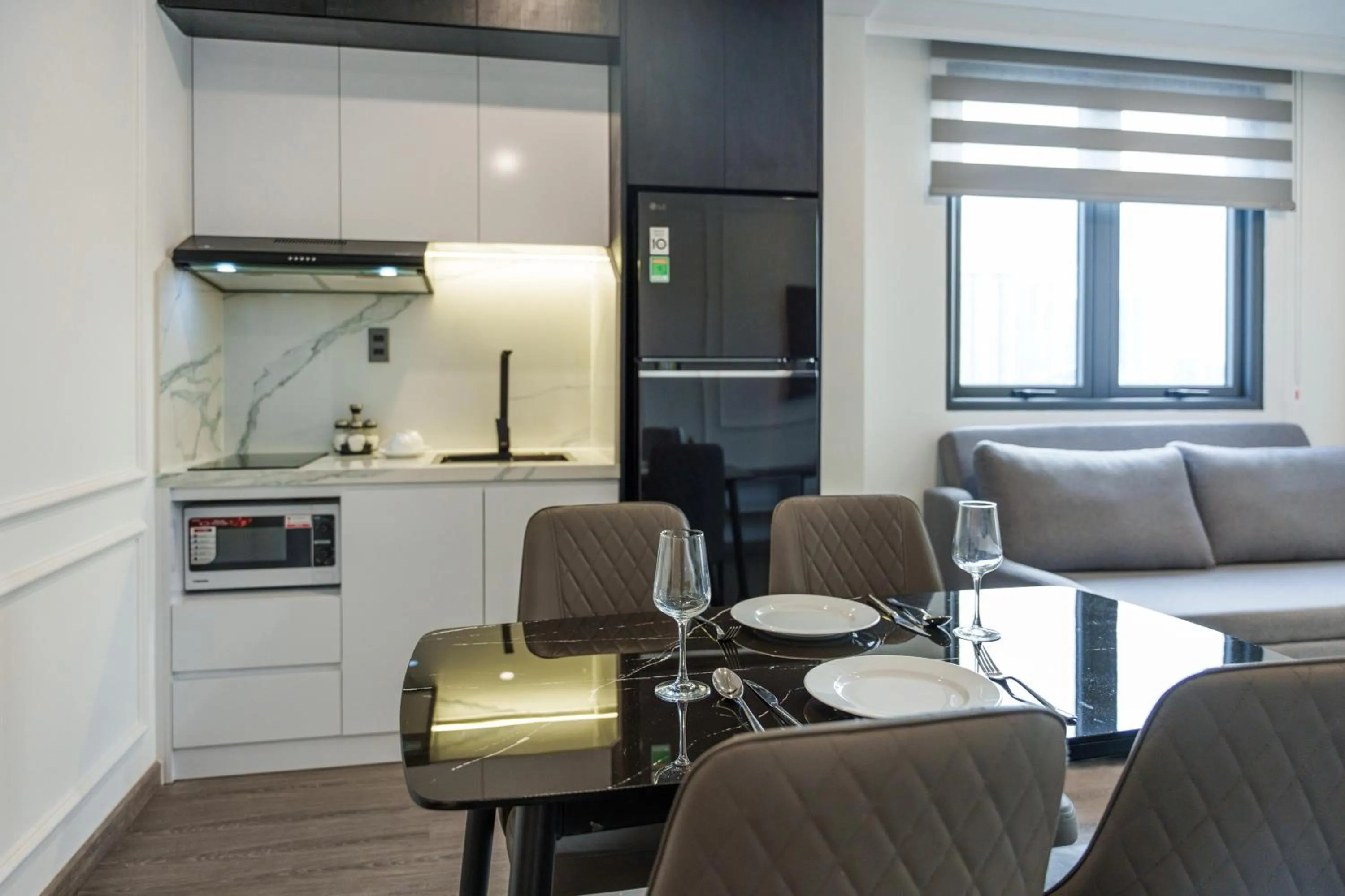 Kitchen or kitchenette in CityHouse- El Pino Realm at Metro Ben Thanh Market