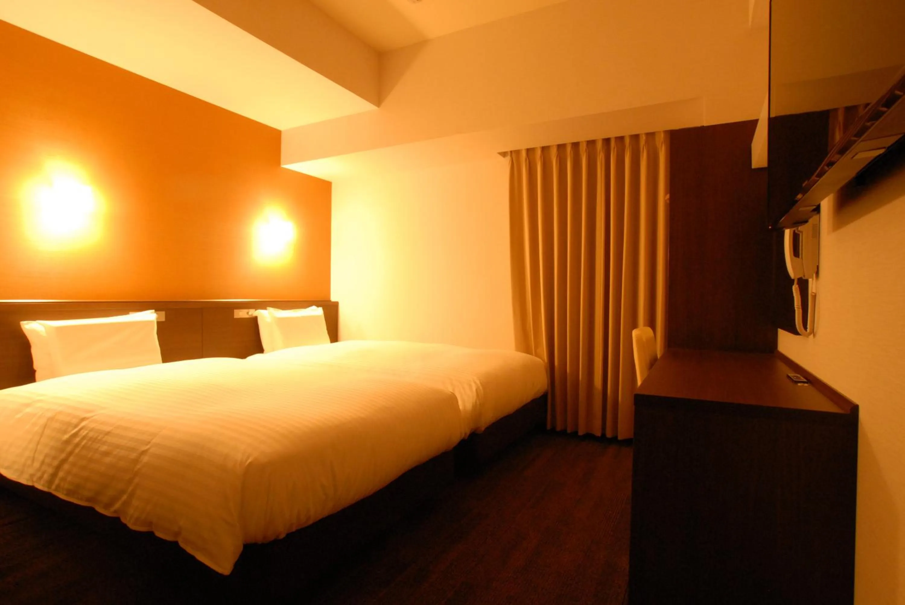 Bed in AB Hotel Kakamigahara