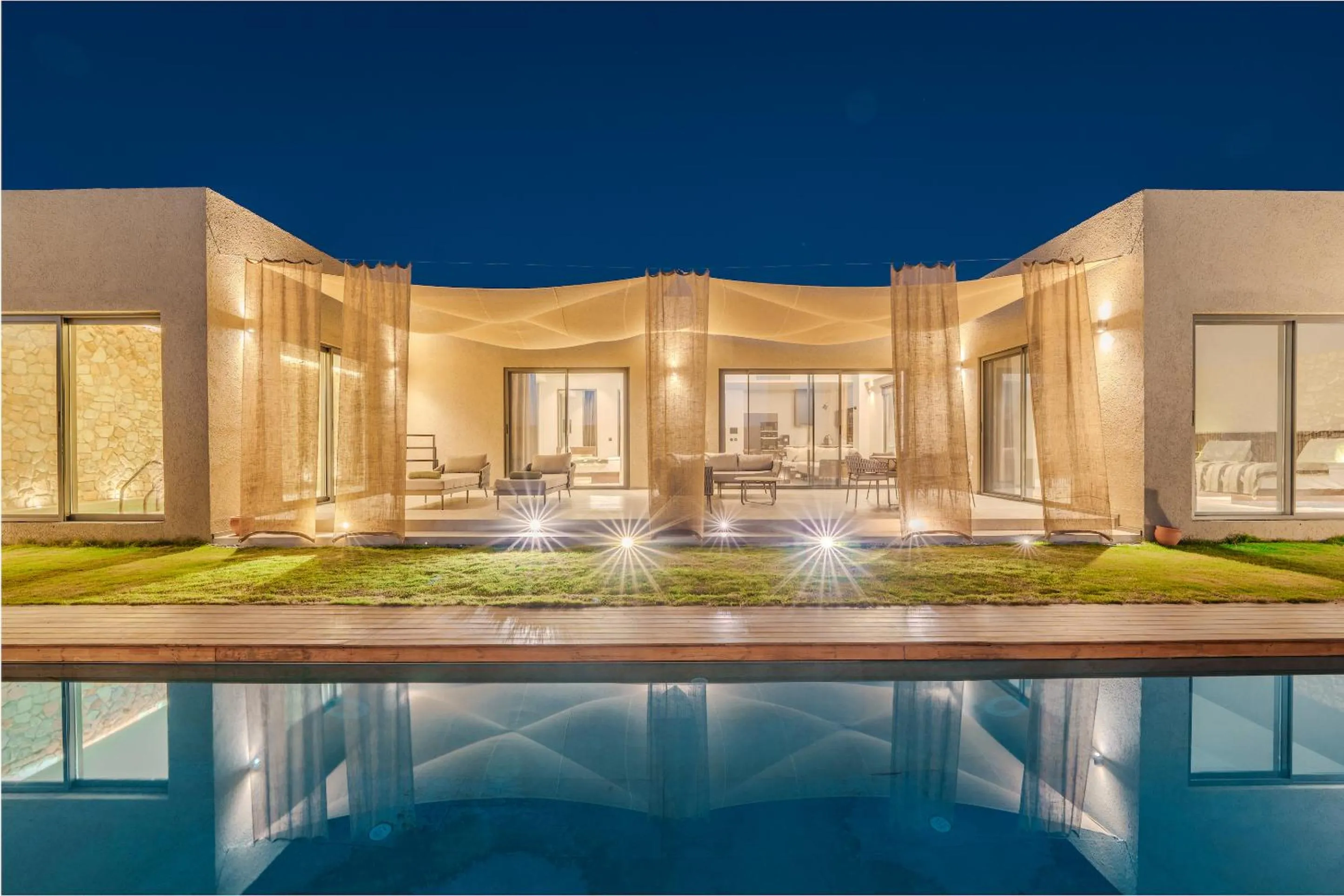 Pool view in Silence Villas