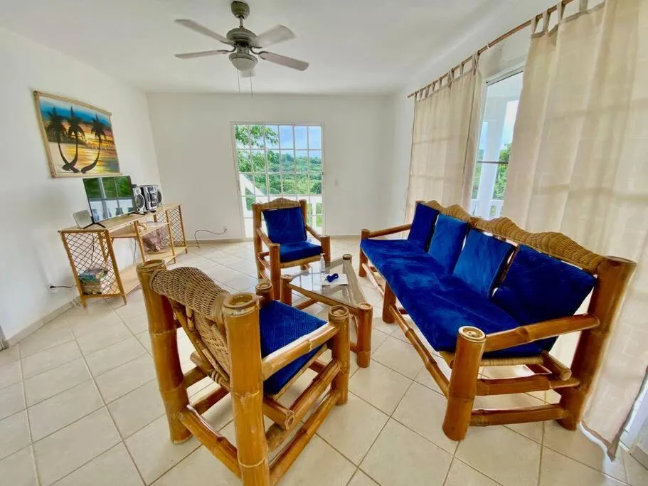 Living room in Casa Blanca Samaná - Las Galeras