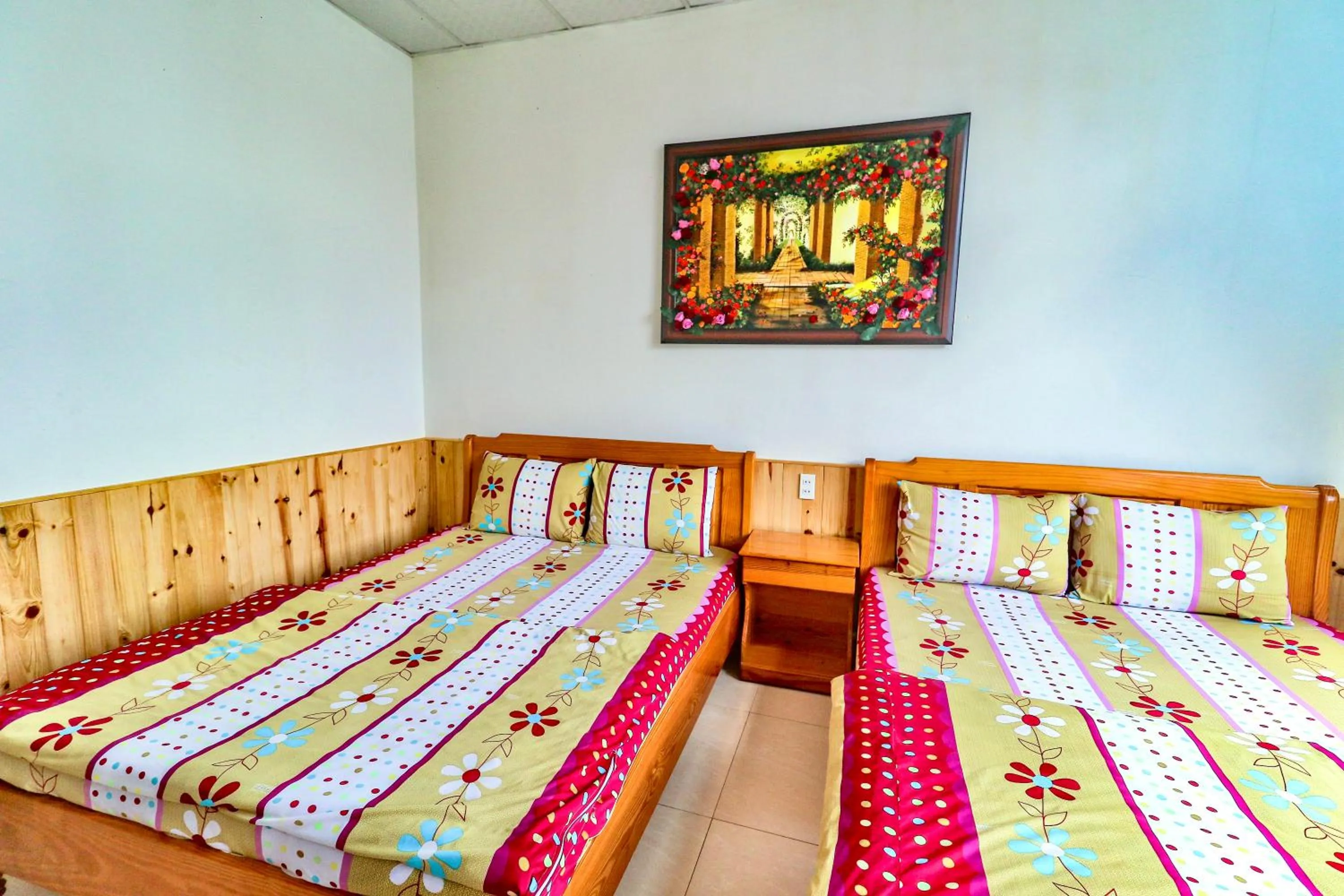 Bed in Hoang Nguyen Hotel