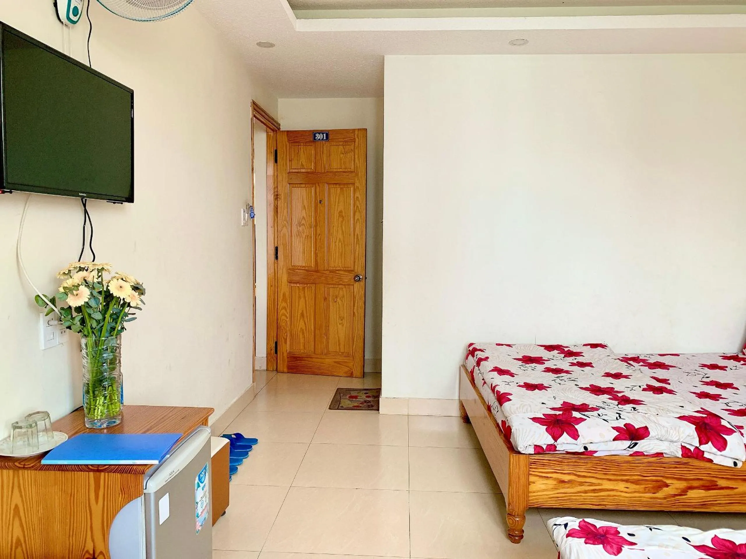 Bed in Hoang Nguyen Hotel