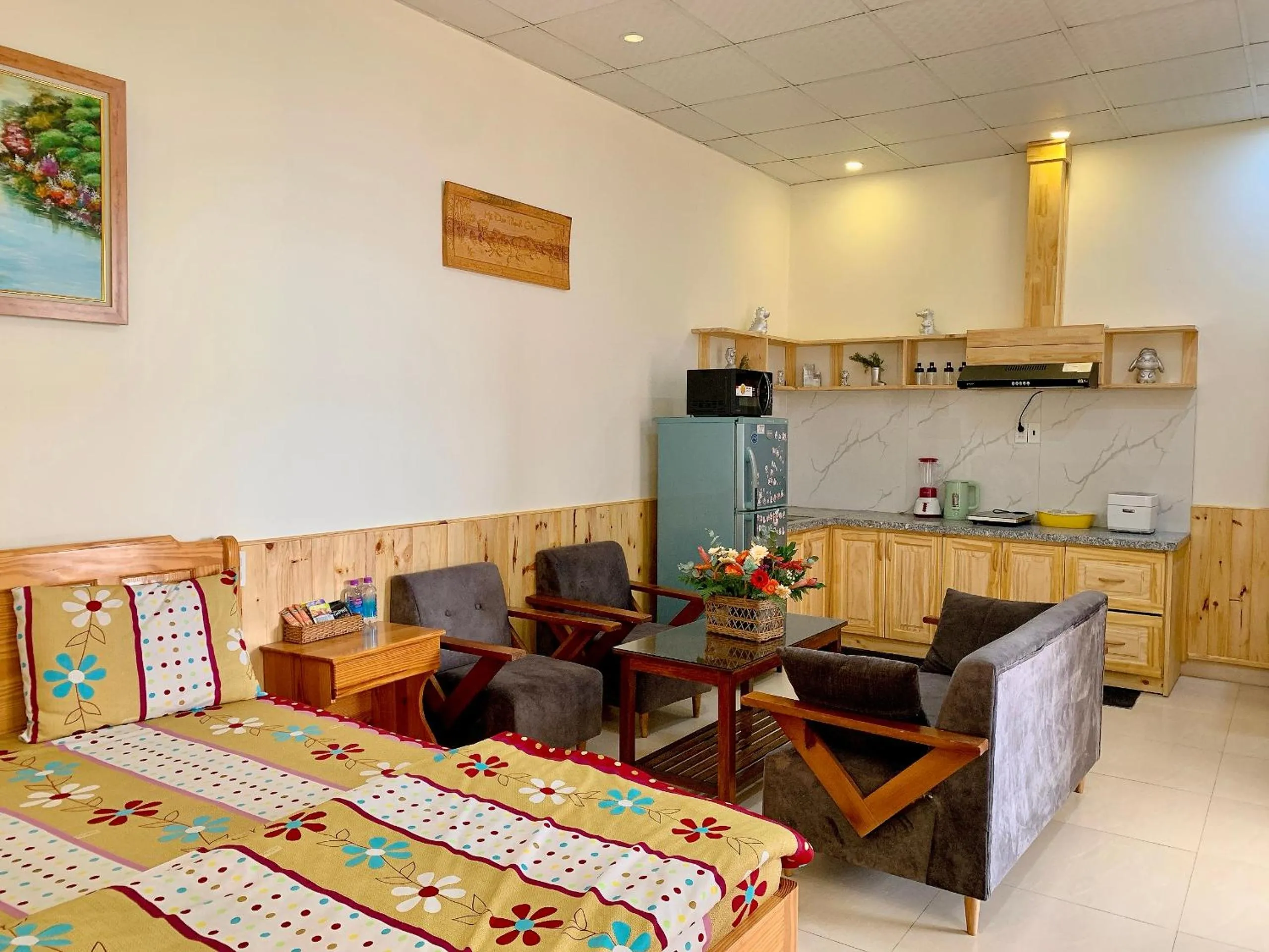 Bed in Hoang Nguyen Hotel