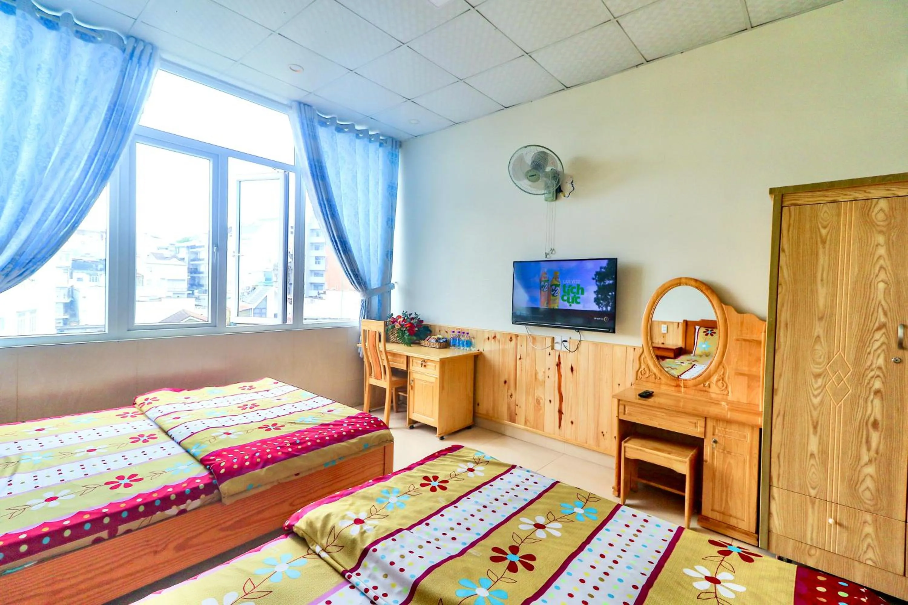 Bed in Hoang Nguyen Hotel